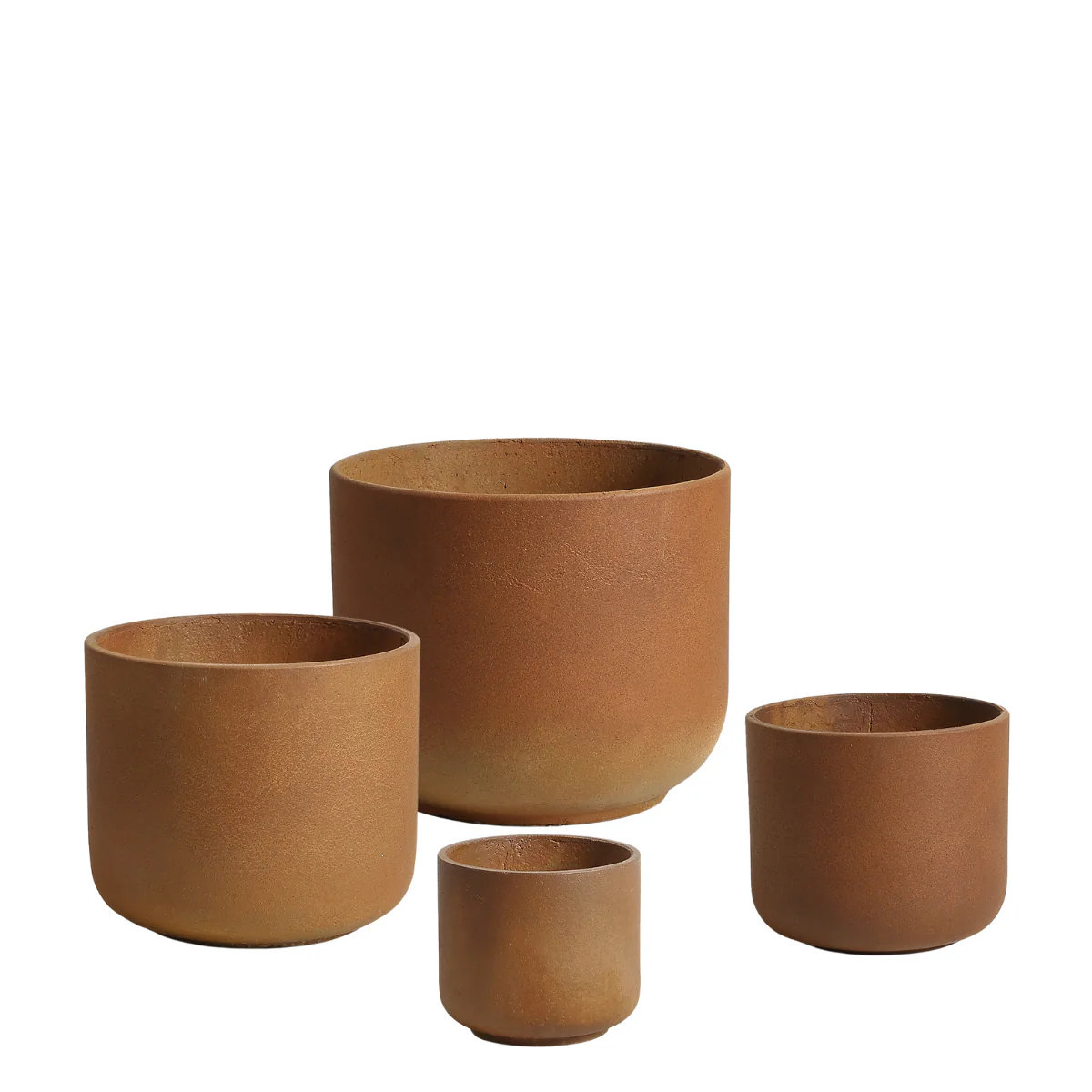 4 Cache-Pots Terra orange terracotta