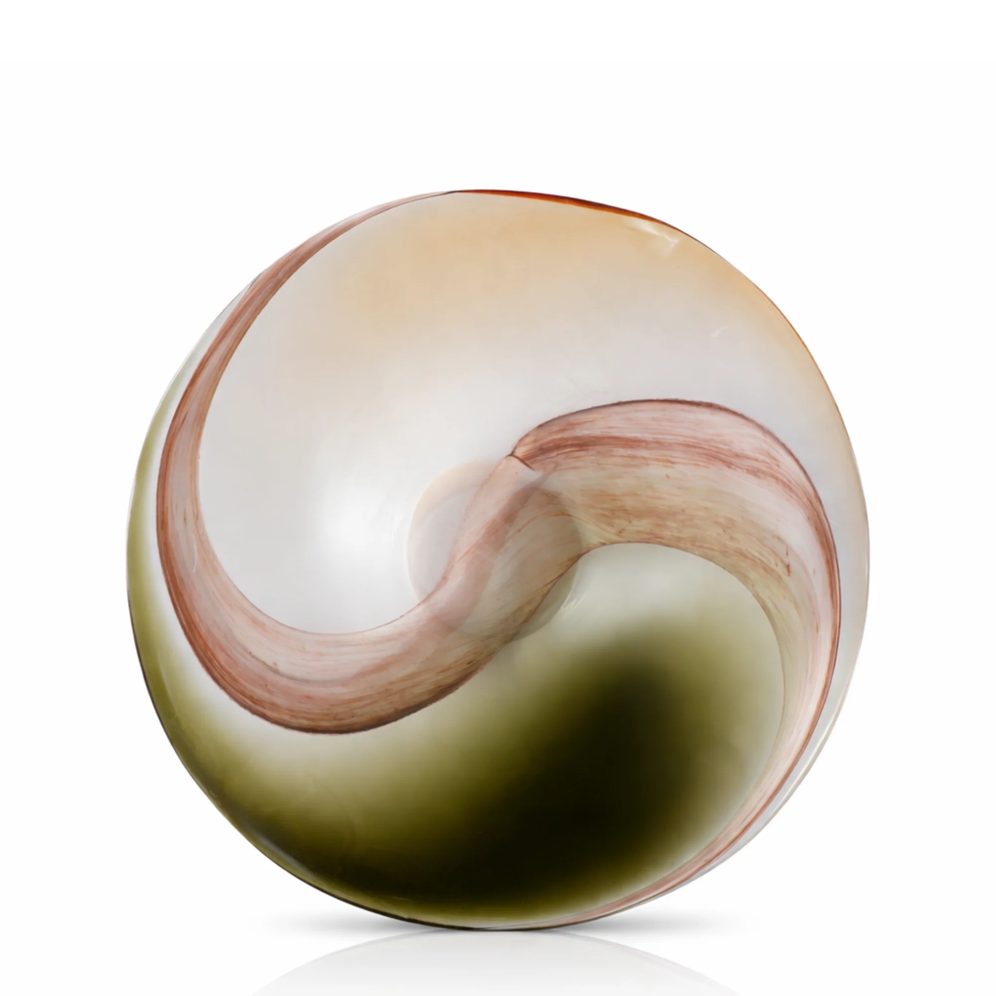 Coupelle décorative en verre soufflé Olivine 41 cm - Image 5