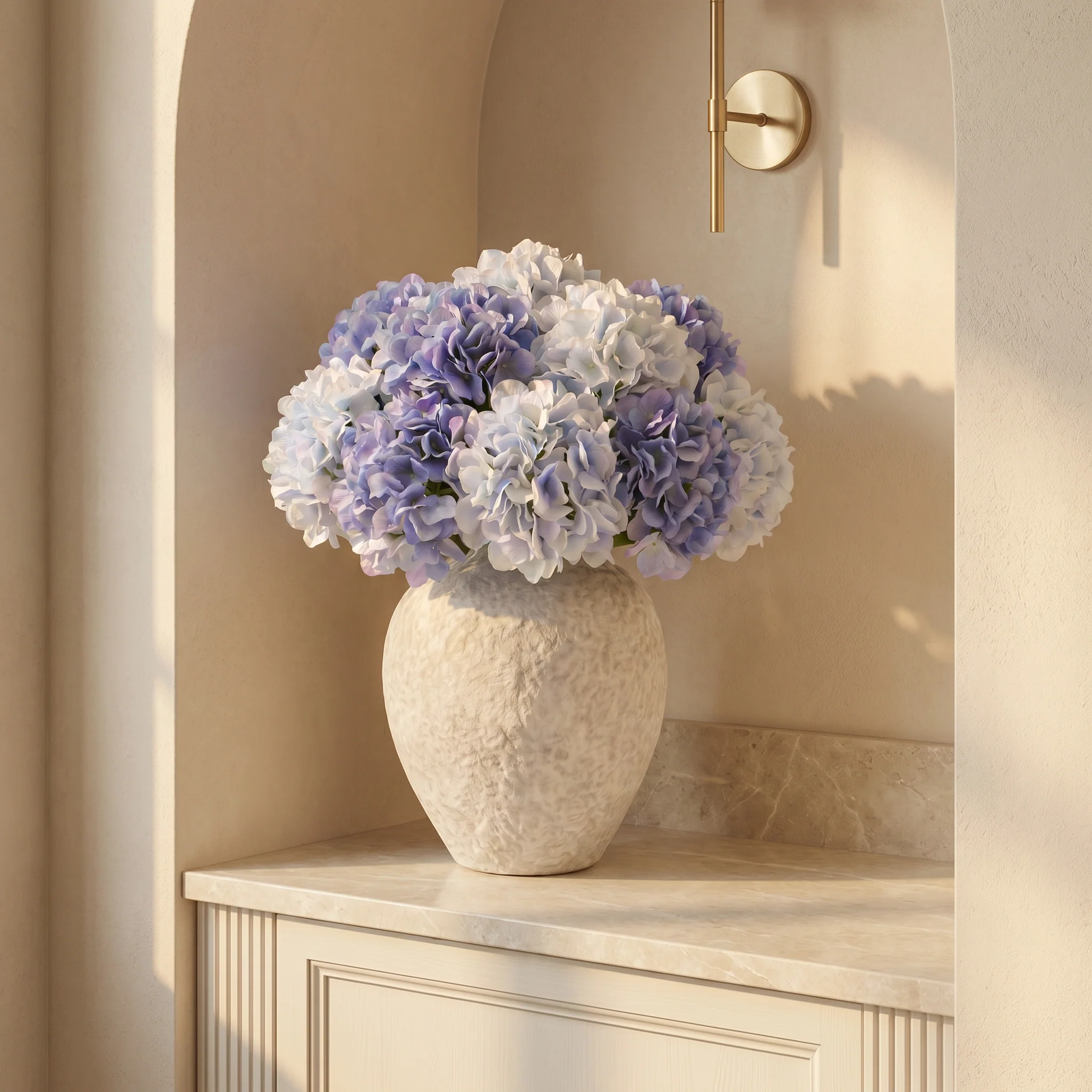 Bouquet d’Hortensia bleu 12 tiges - Image 2