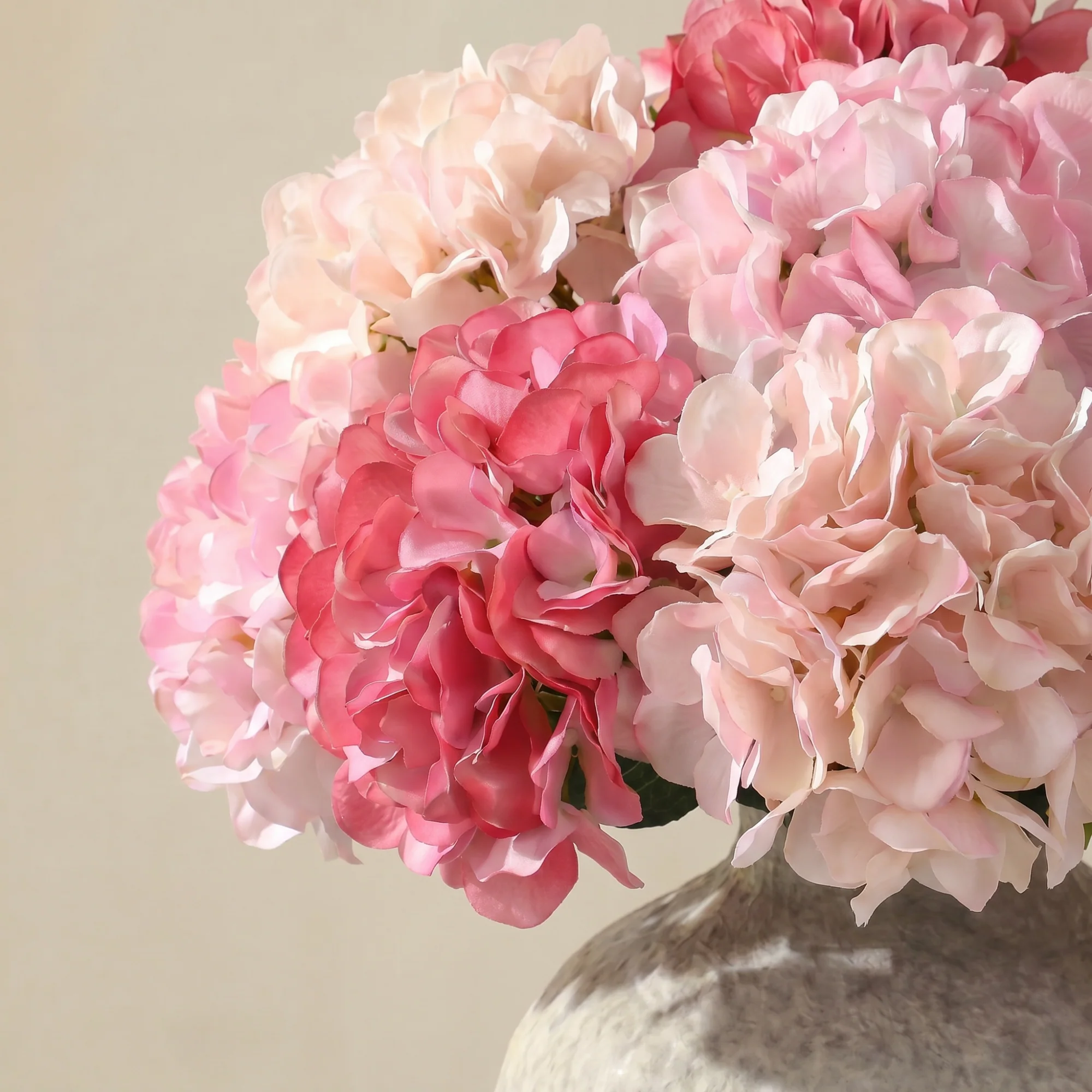Bouquet d’Hortensia rose 9 tiges - Image 3