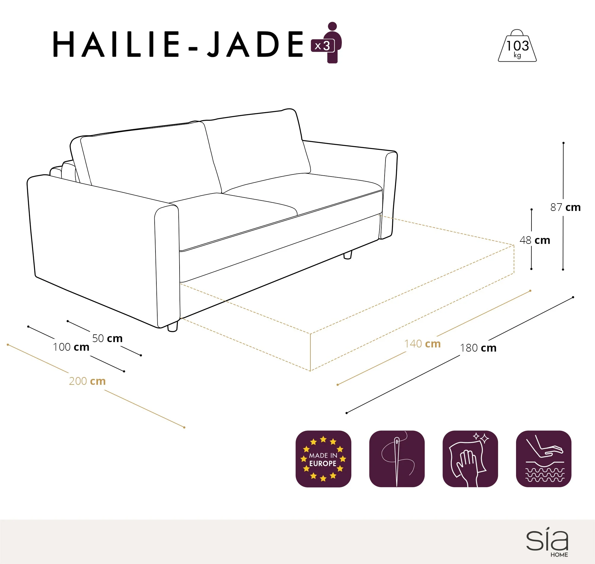 Canapé Convertible Hailie-Jade - Image 5