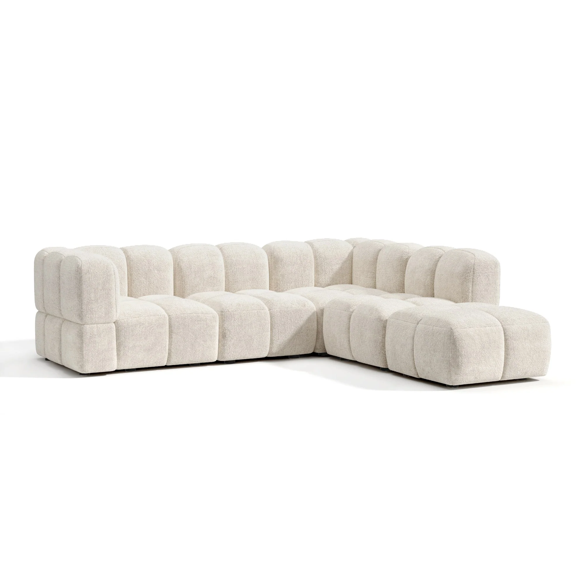 Canapé grand angle droit modulable NUBI