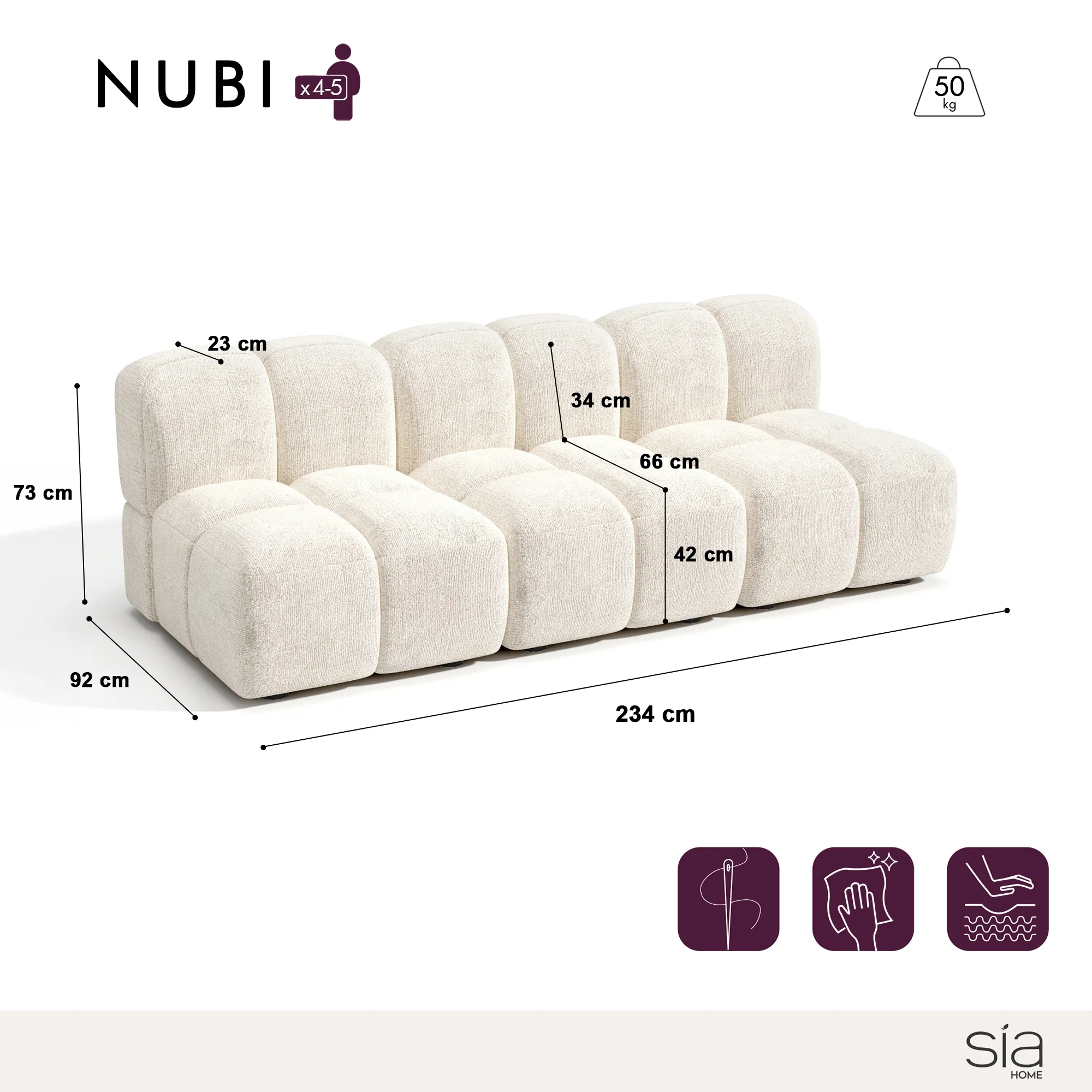 Canapé modulable NUBI - Image 3