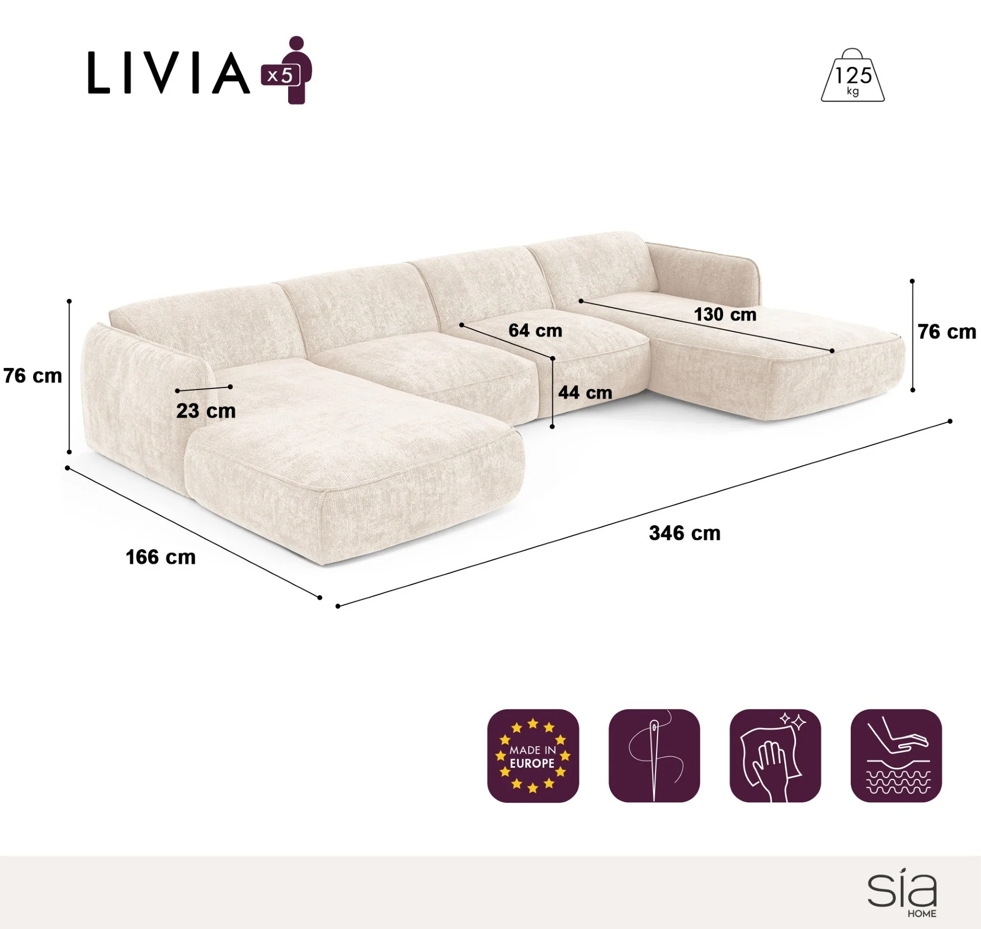 Canapé Panoramique Livia - Image 6