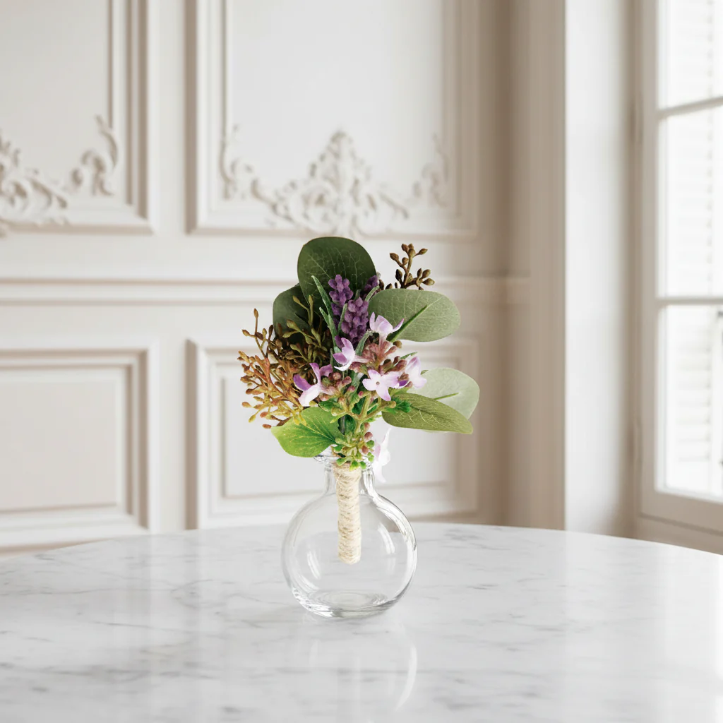 Boutonnière Artificielle de Lavande et d'Eucalyptus - Image 2