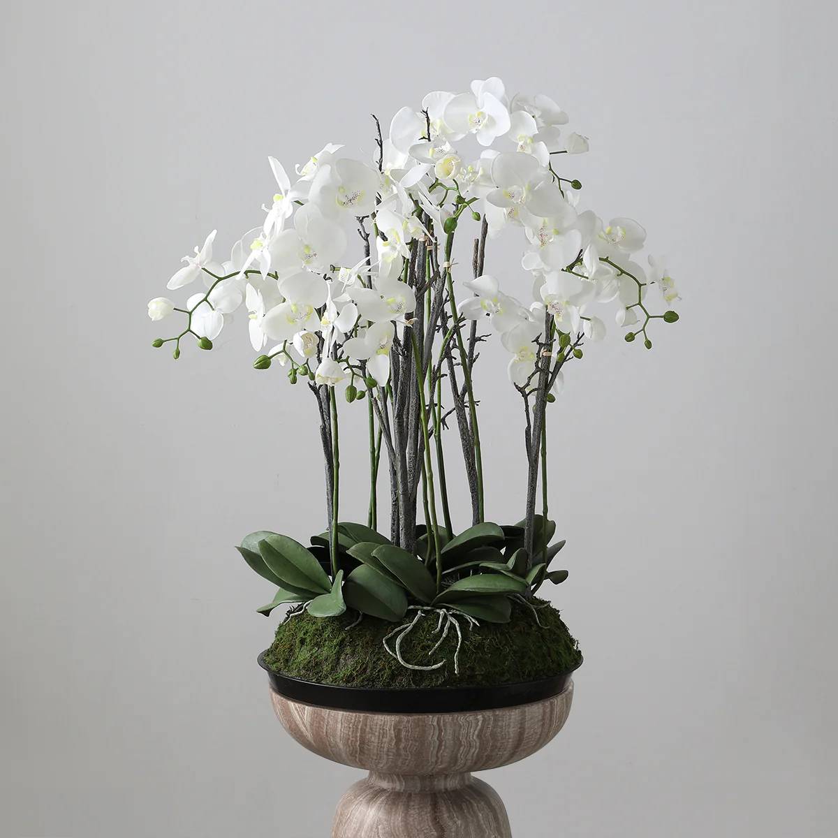 Composition d'Orchidée Artificielle avec mousse 90cm - Image 3