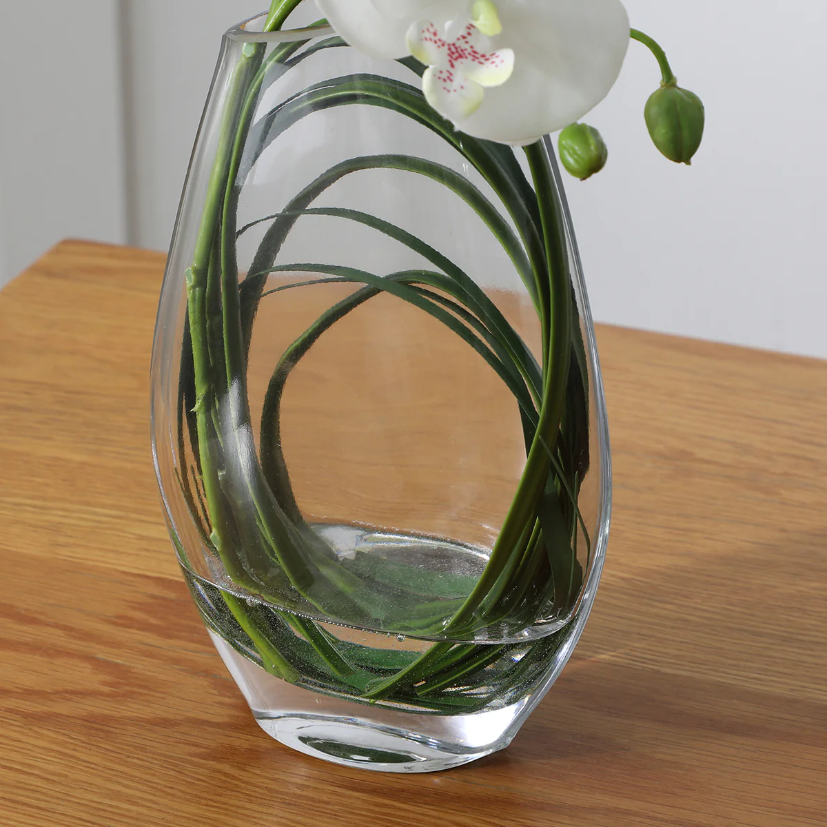Composition d'Orchidée Artificielle avec vase et herbe d'ours 29cm - Image 4