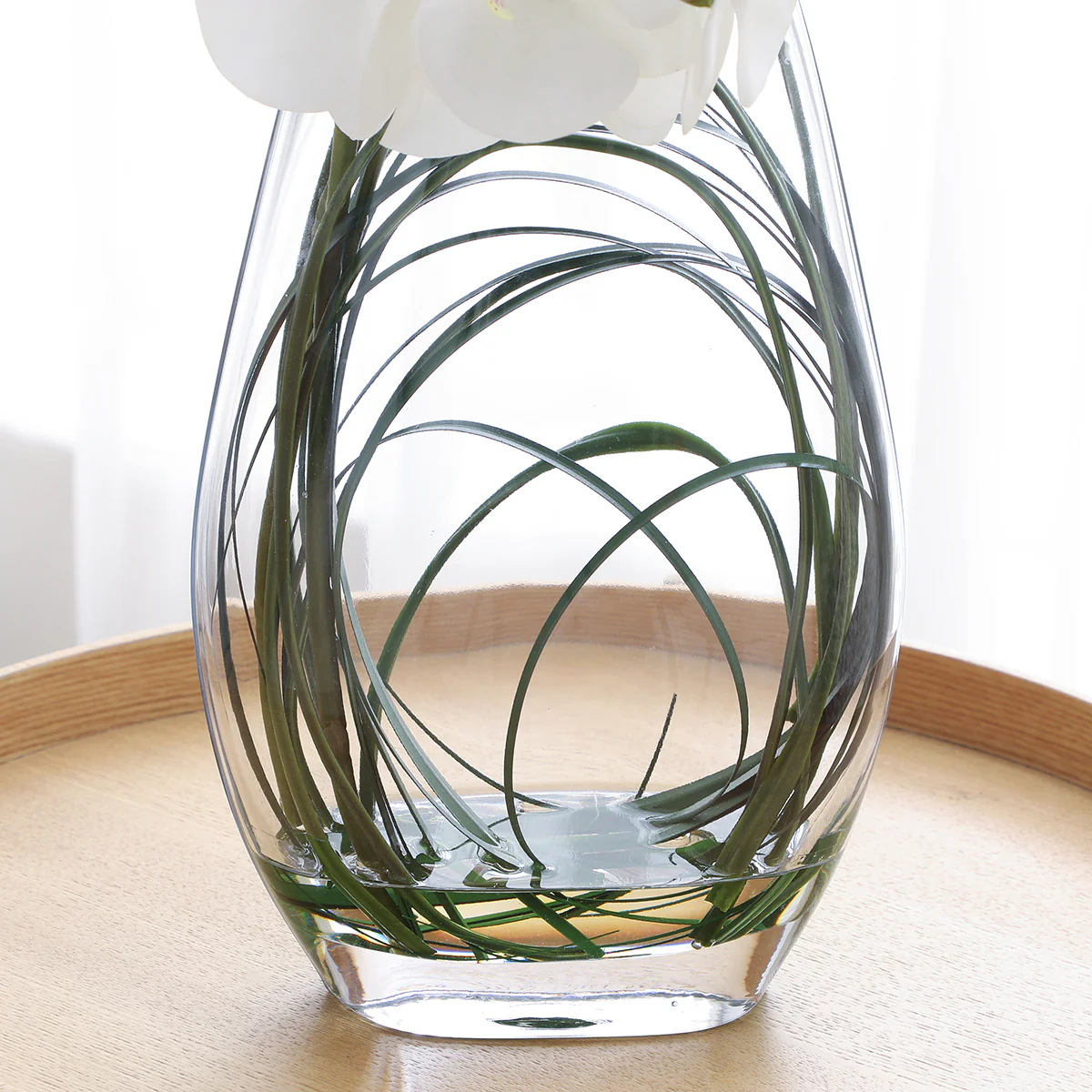 Composition d'Orchidée Artificielle avec vase et herbe d'ours 46cm - Image 4