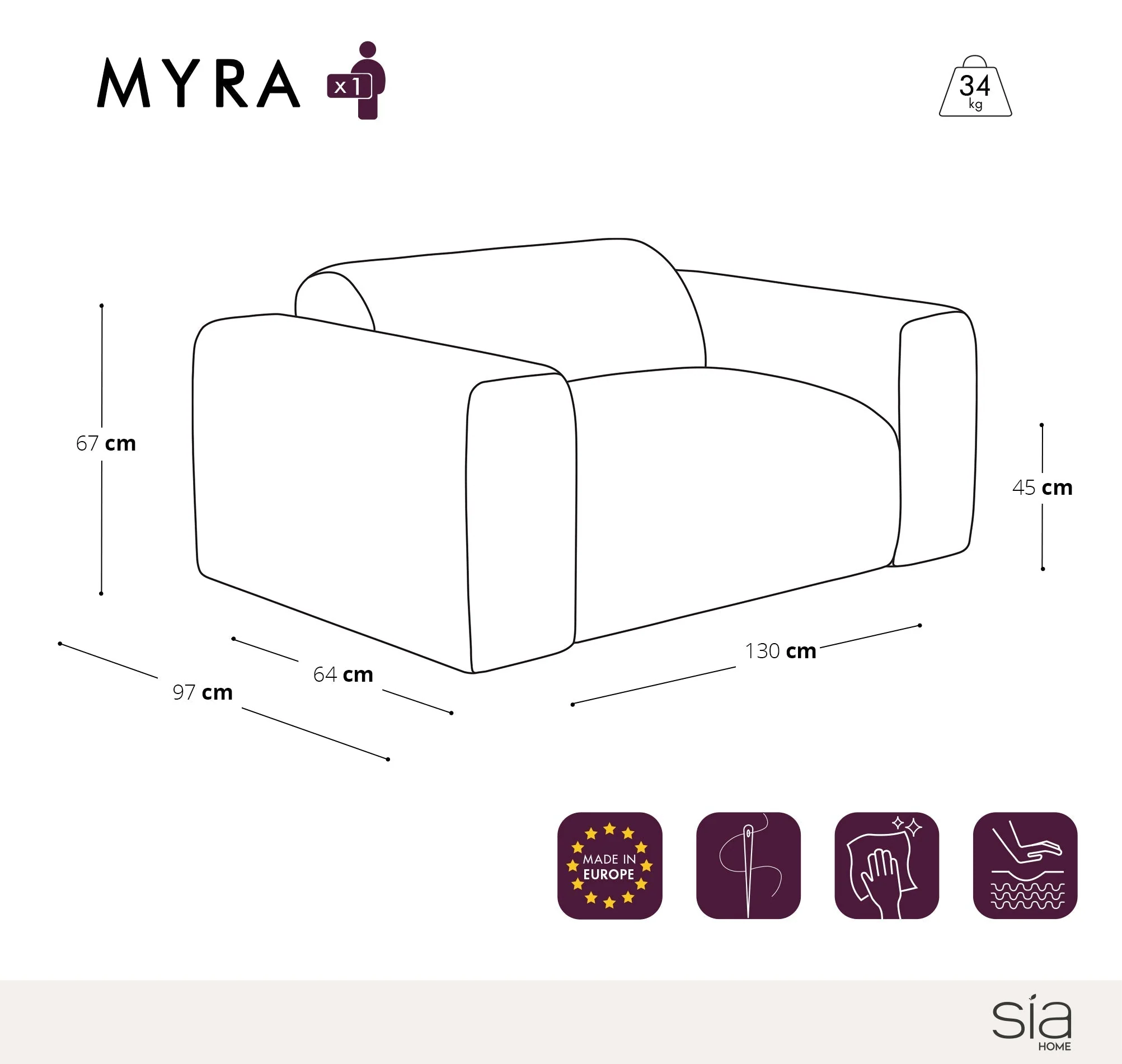 Fauteuil Myra - Image 4