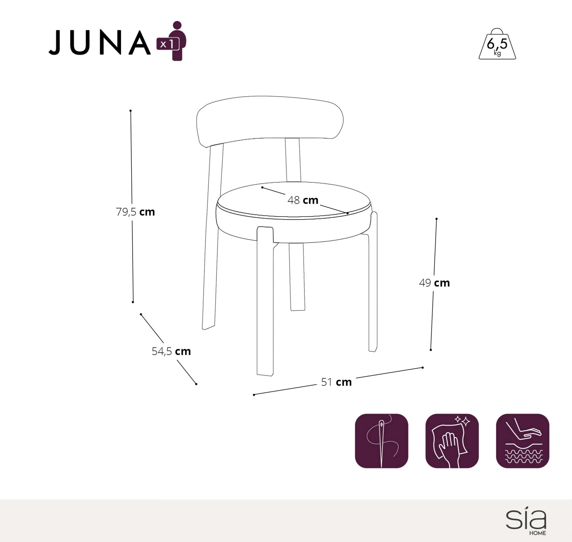 Lot de 2 chaises Juna - Image 7