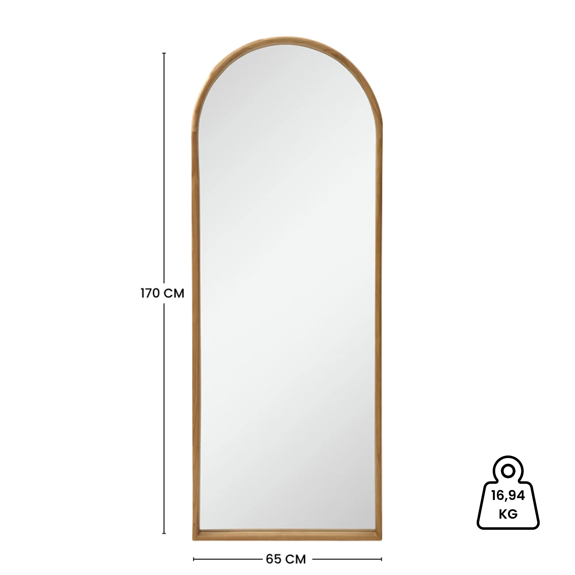 Miroir portrait Melin 65x170 cm - Image 12