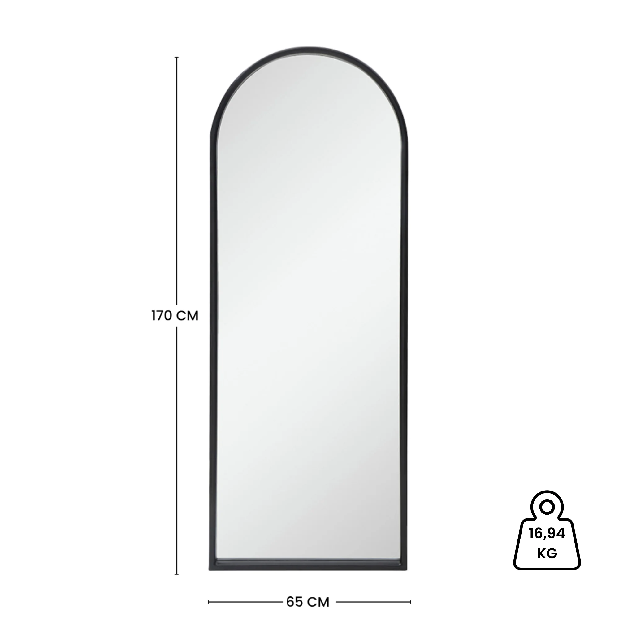 Miroir portrait Melin 65x170 cm - Image 18