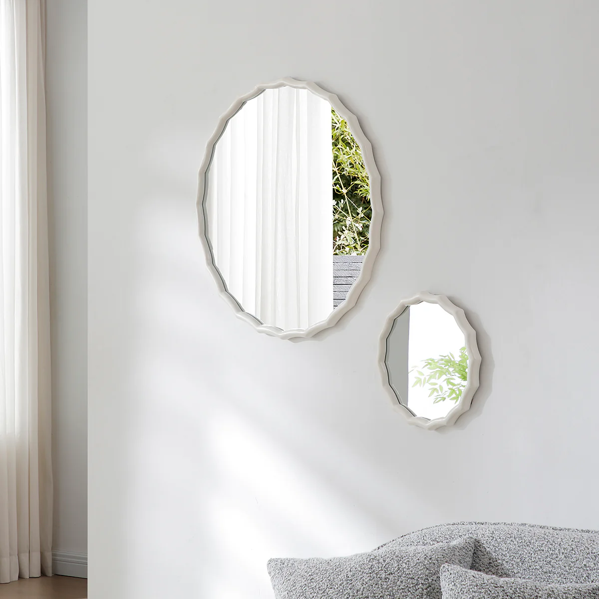 Miroir rond Ondine 38cm - Image 3