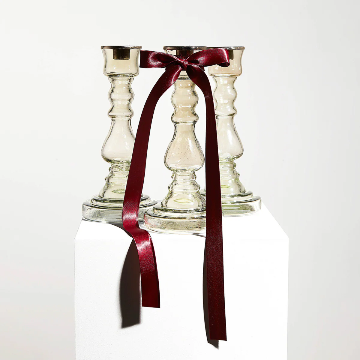 Bougeoir en verre - Image 3