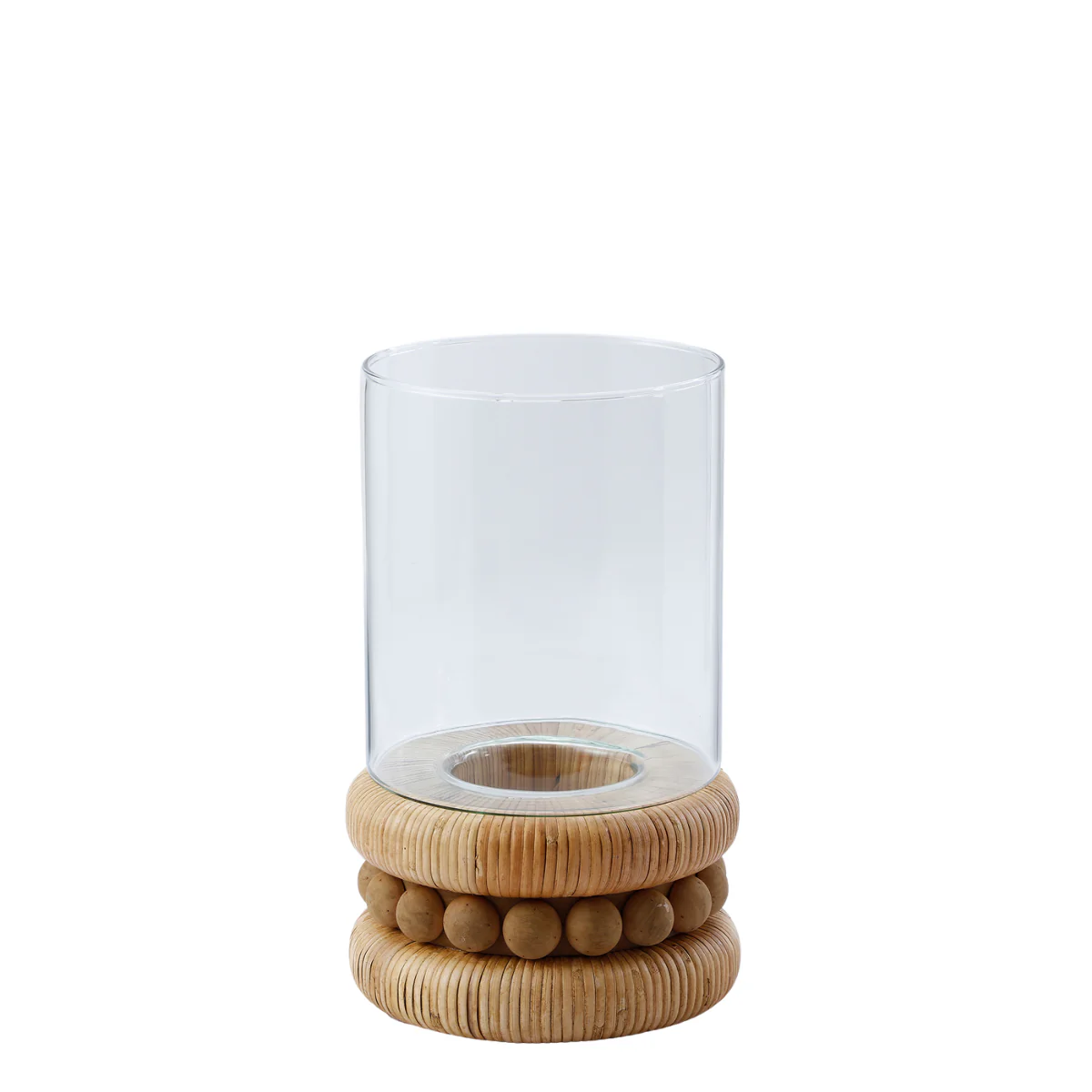Porte-bougie en rotin Perline