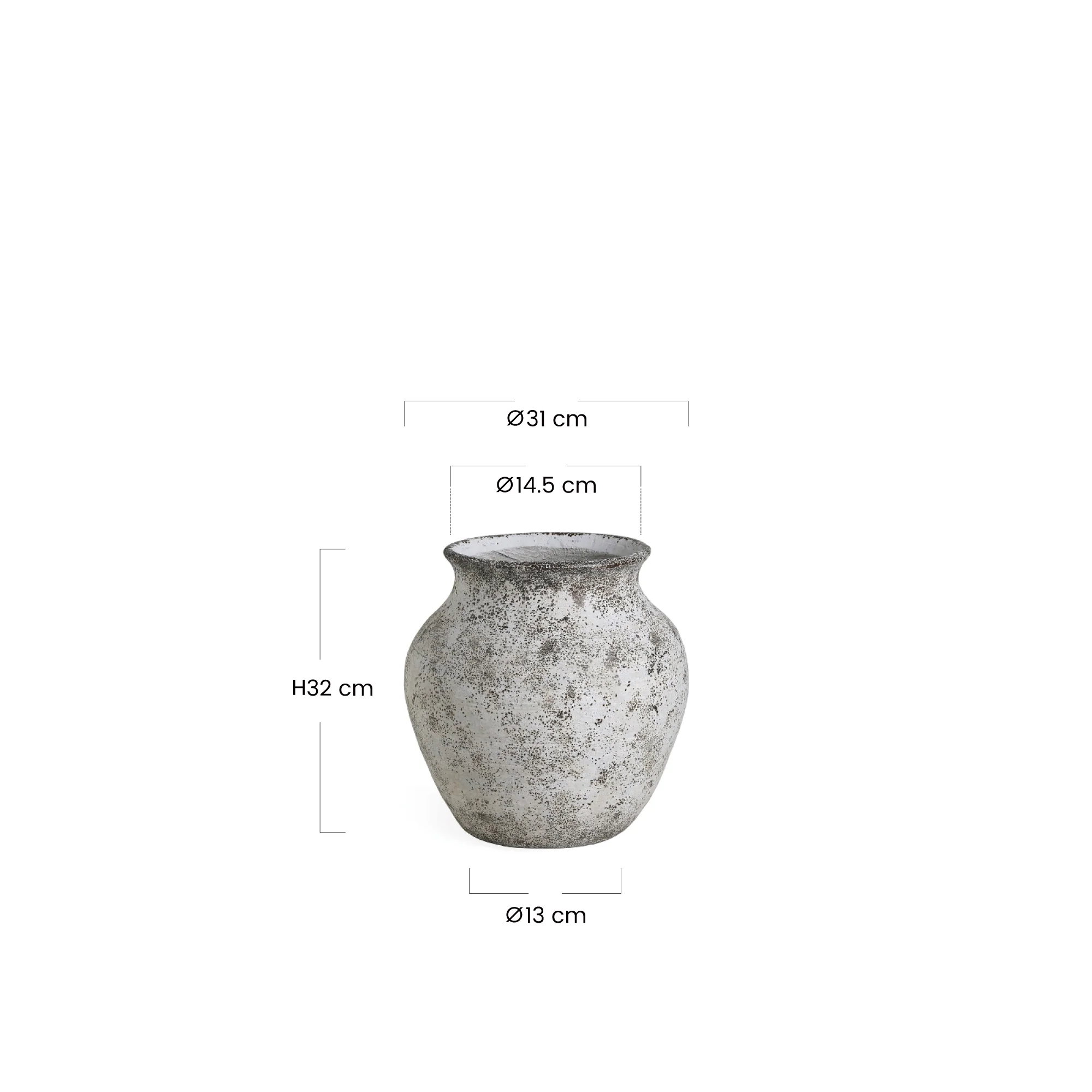 Cache-Pot Antica col évasé 32 cm - Image 6
