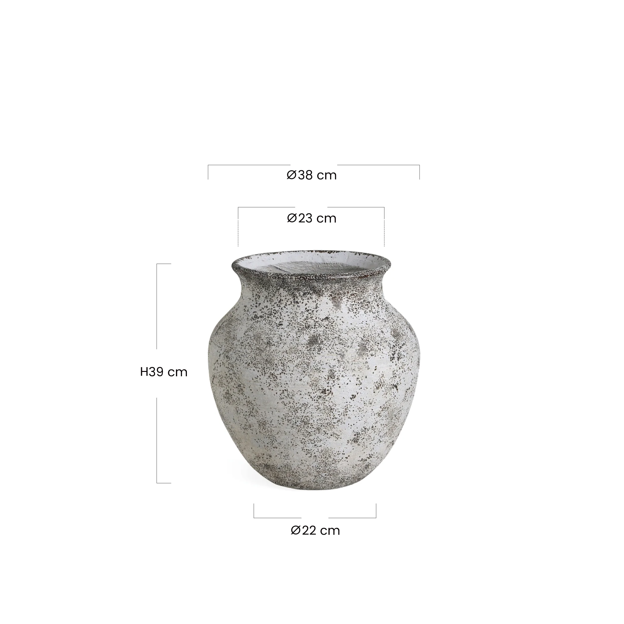 Cache-Pot Antica col évasé 39 cm - Image 6