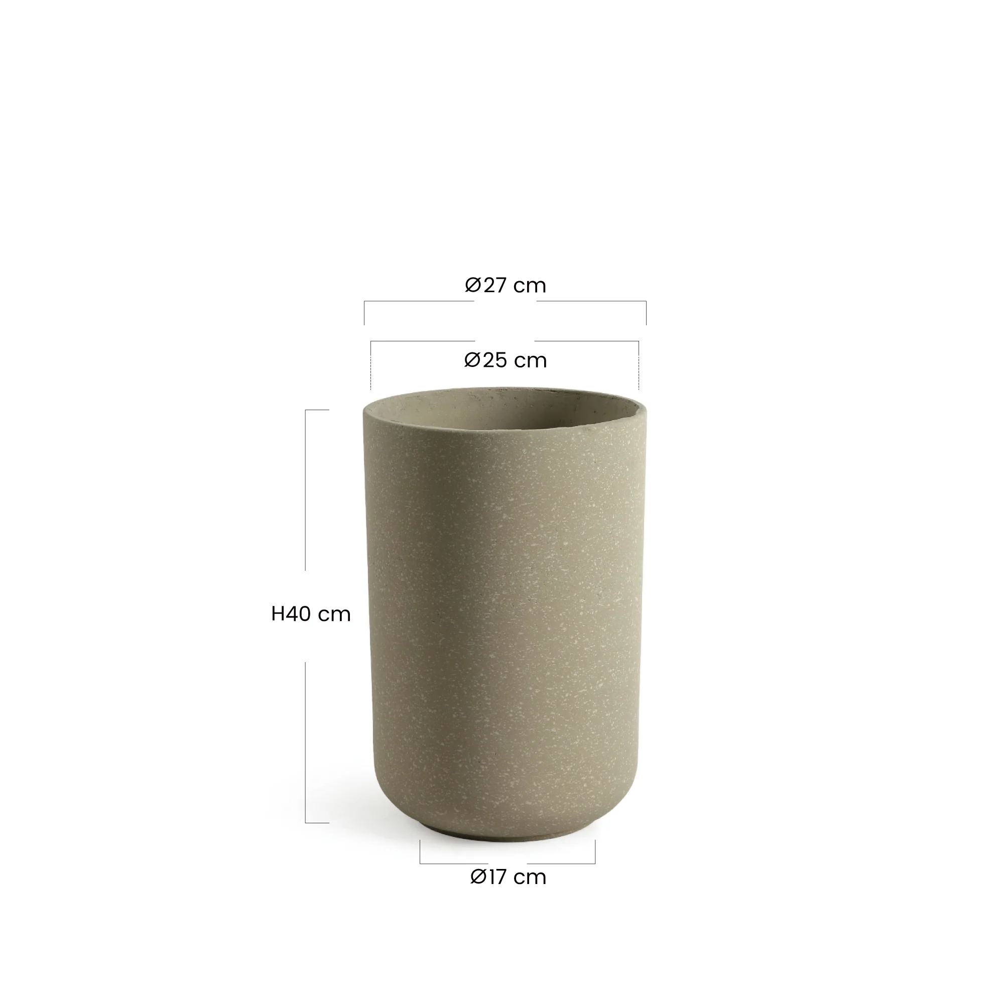Cache-Pot Terra allongé 40 cm - Image 5