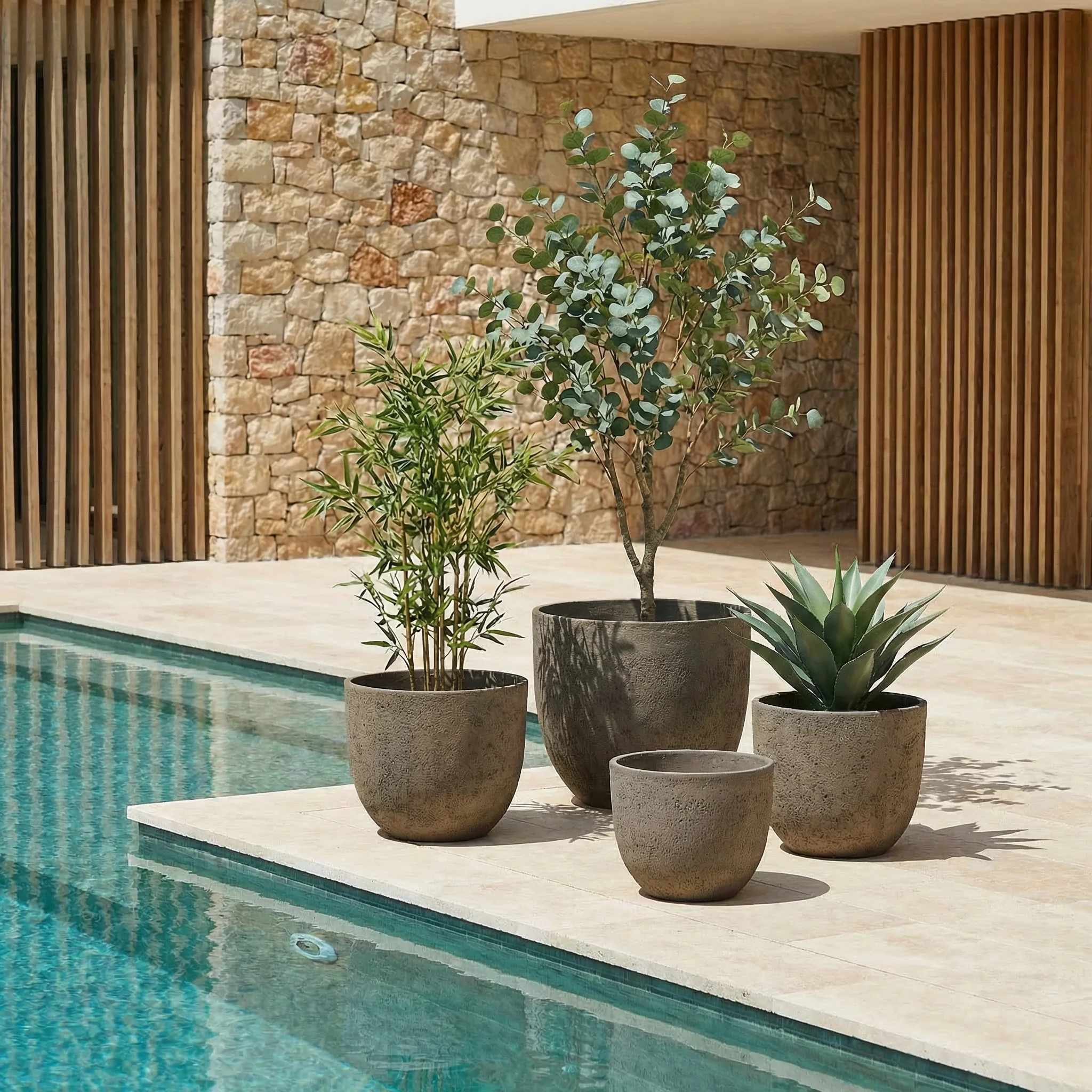 Cache-Pot Terra arrondi 25 cm - Image 17