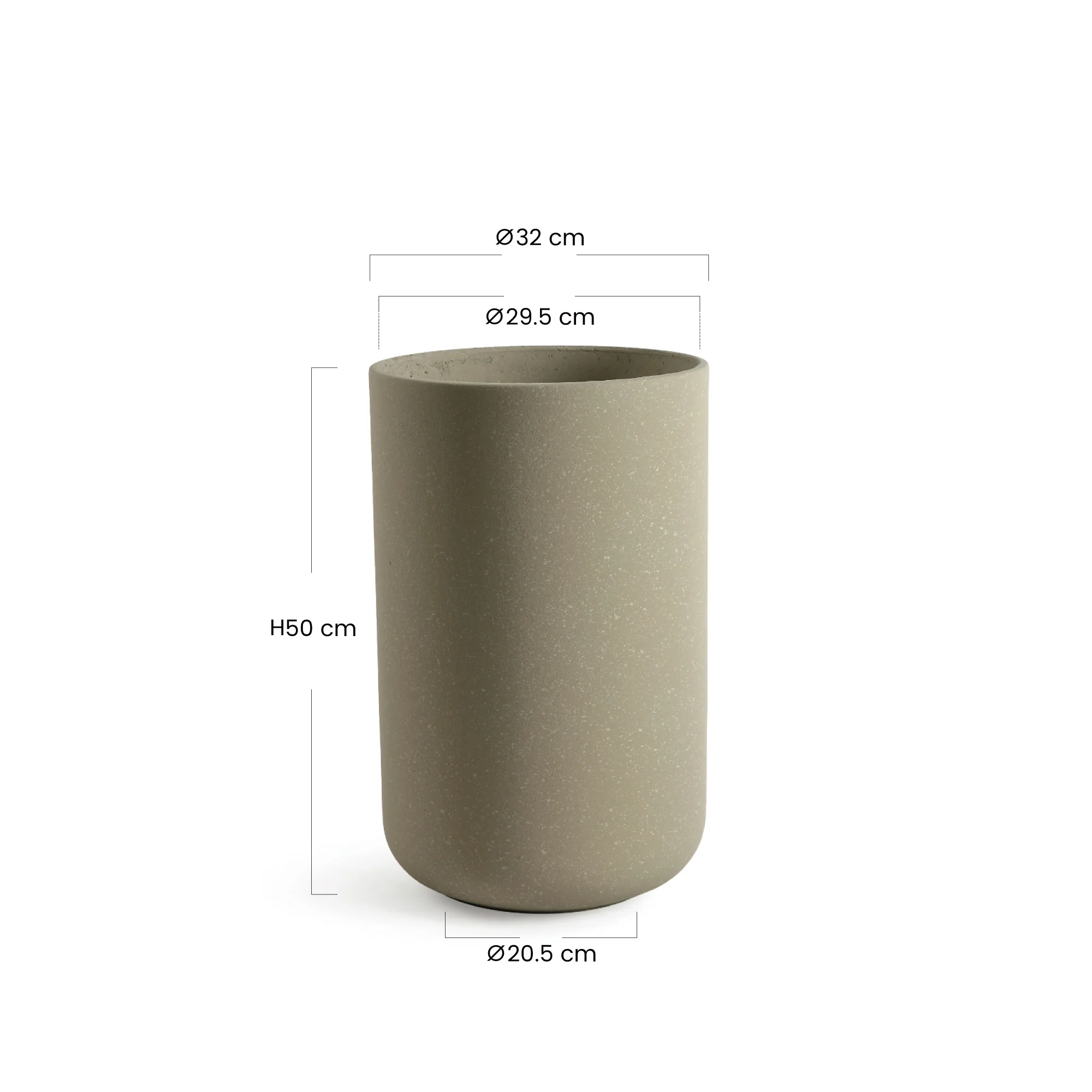 Cache-Pot Terra allongé 50 cm - Image 5