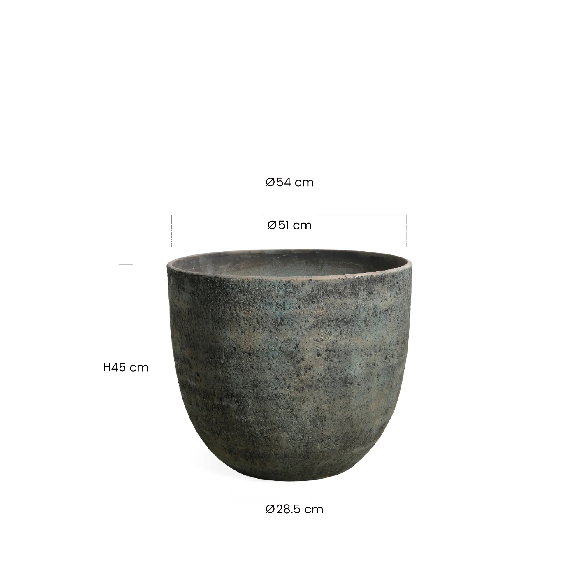 Cache-Pot Terra arrondi 45 cm - Image 10