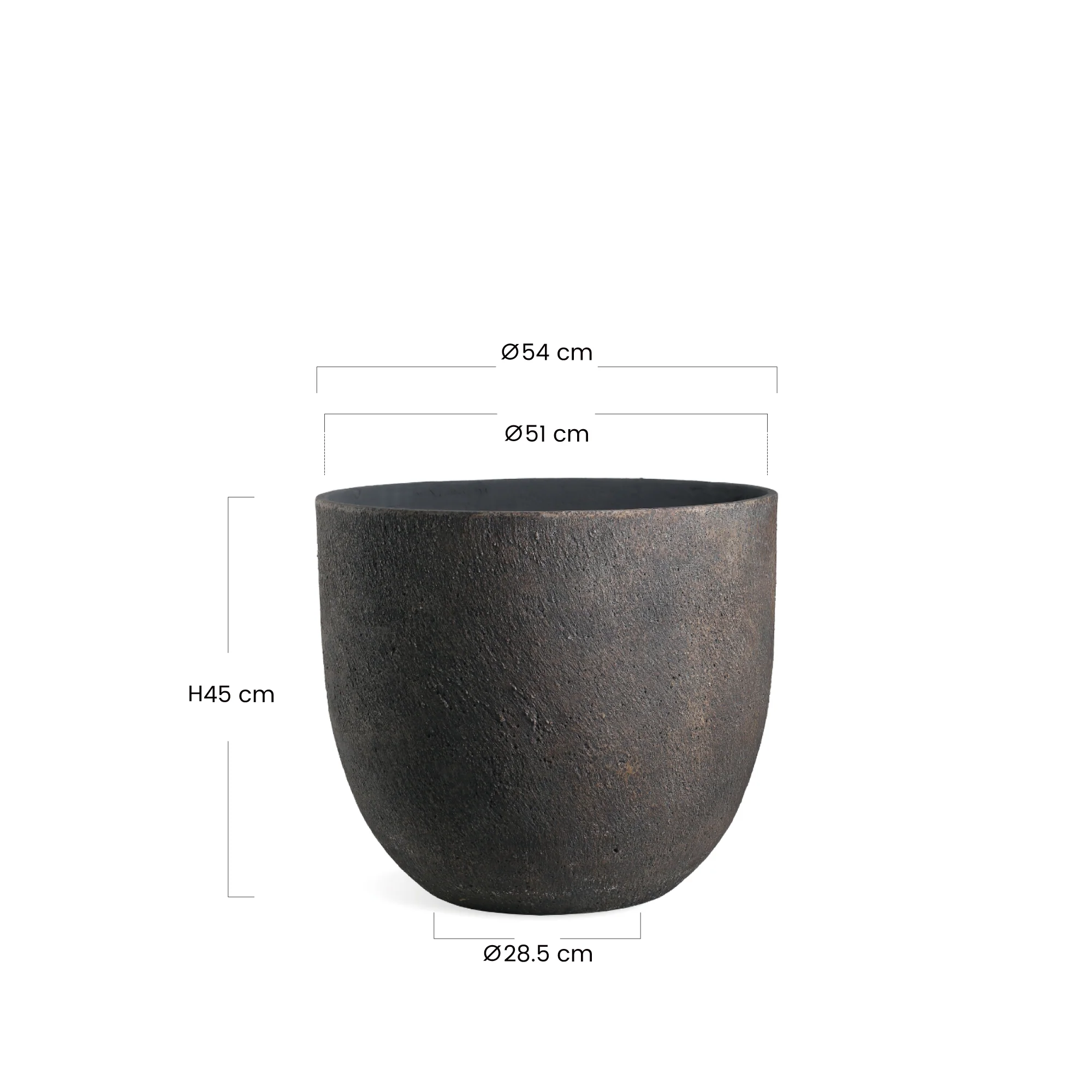 Cache-Pot Terra arrondi 45 cm - Image 15