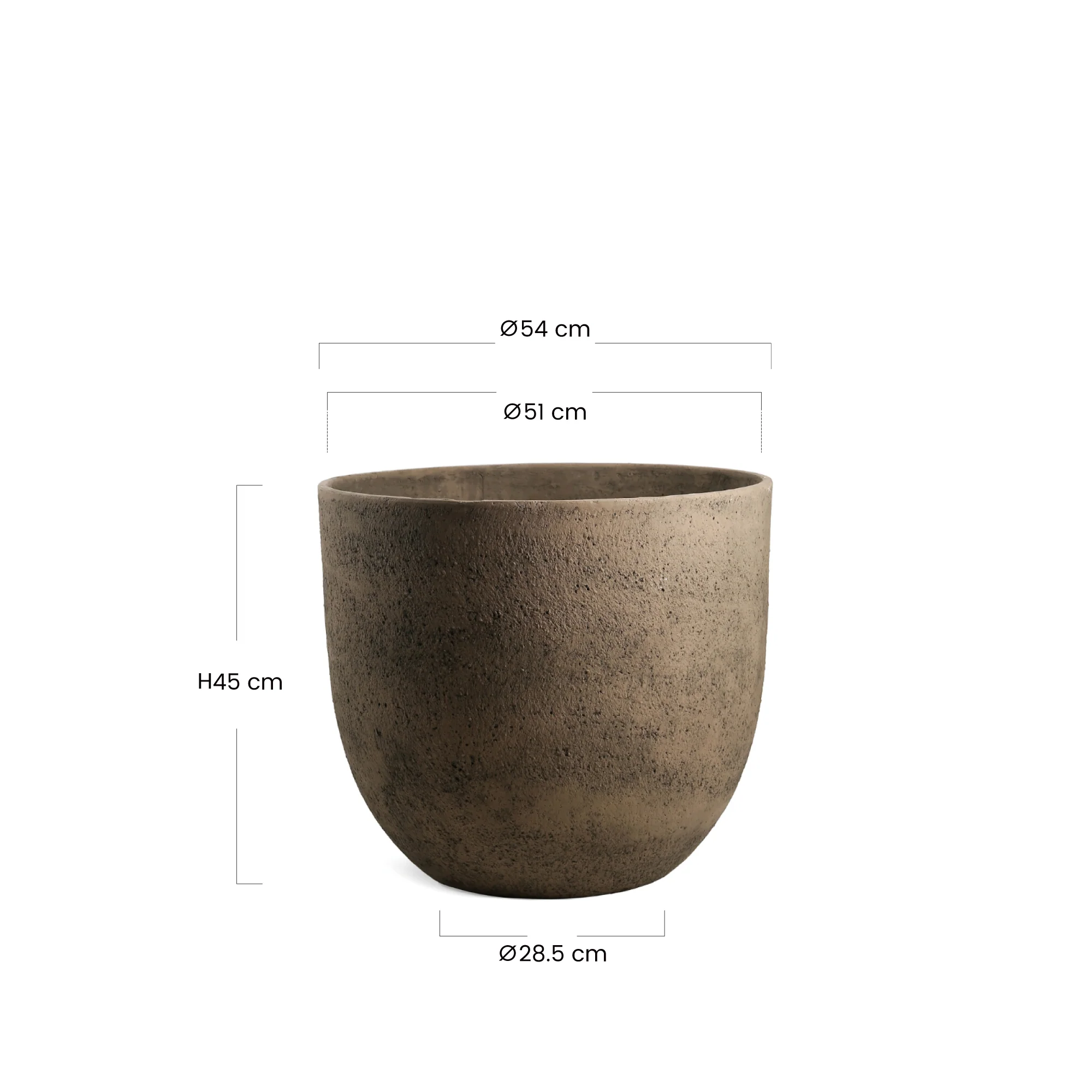 Cache-Pot Terra arrondi 45 cm - Image 20