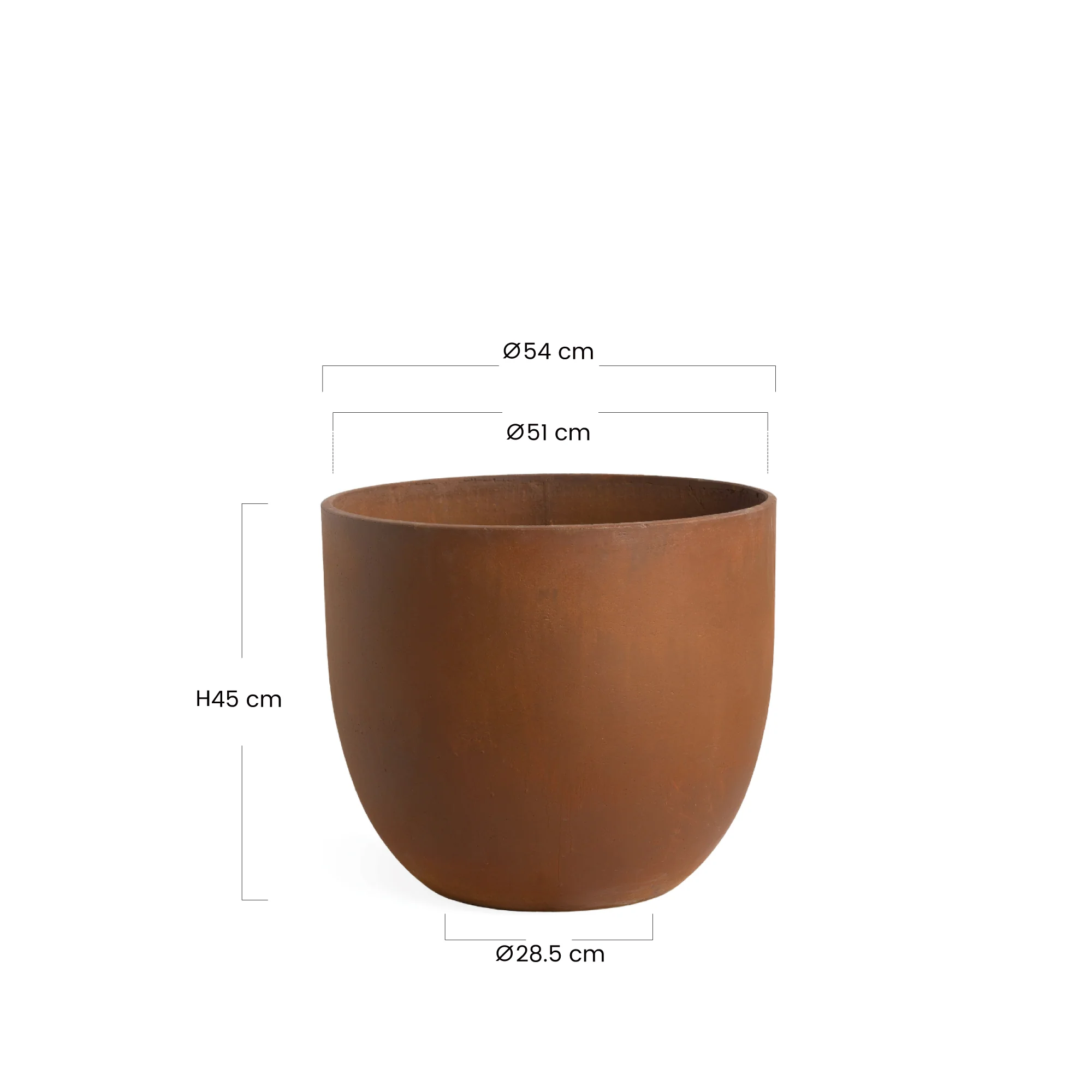 Cache-Pot Terra arrondi 45 cm - Image 25