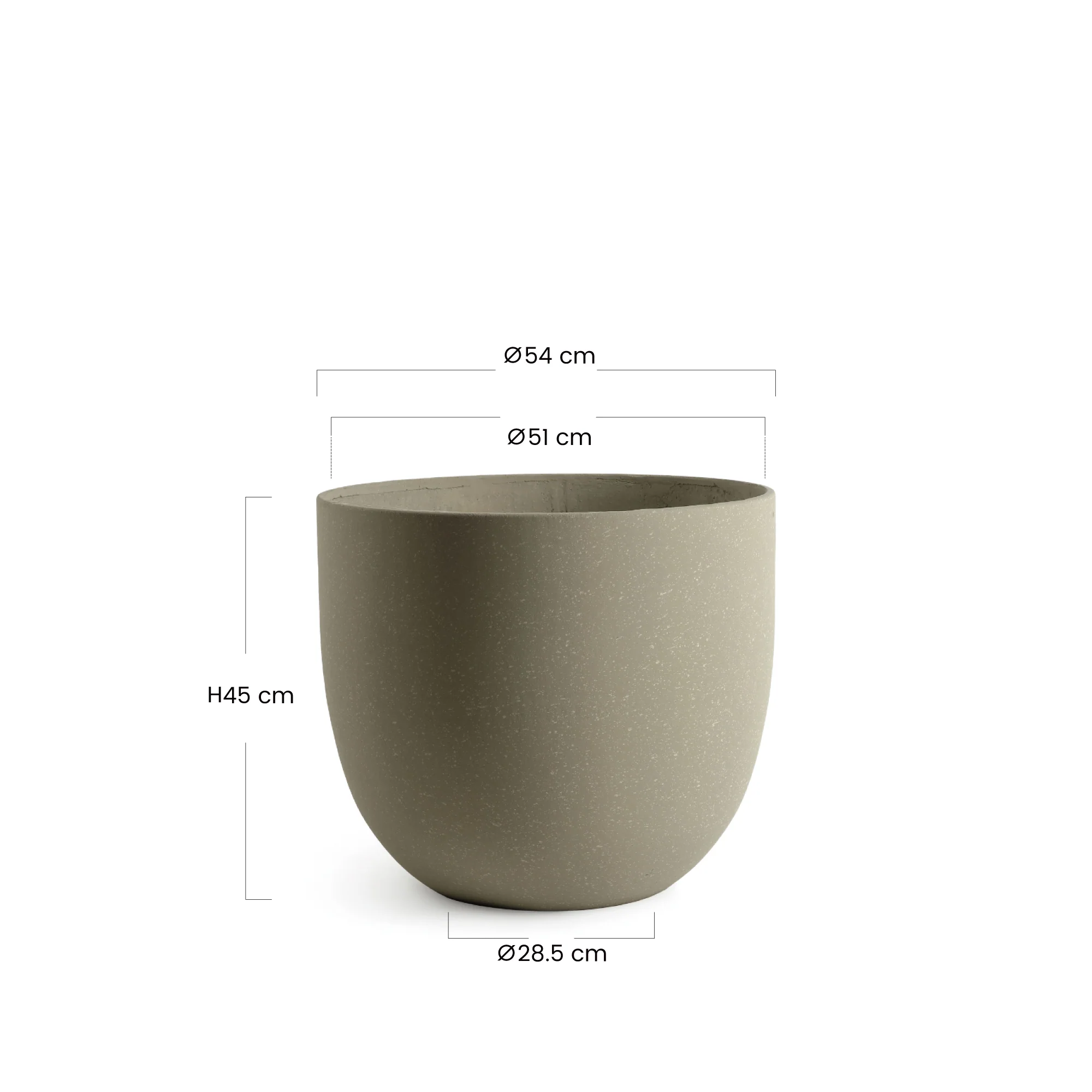 Cache-Pot Terra arrondi 45 cm - Image 30