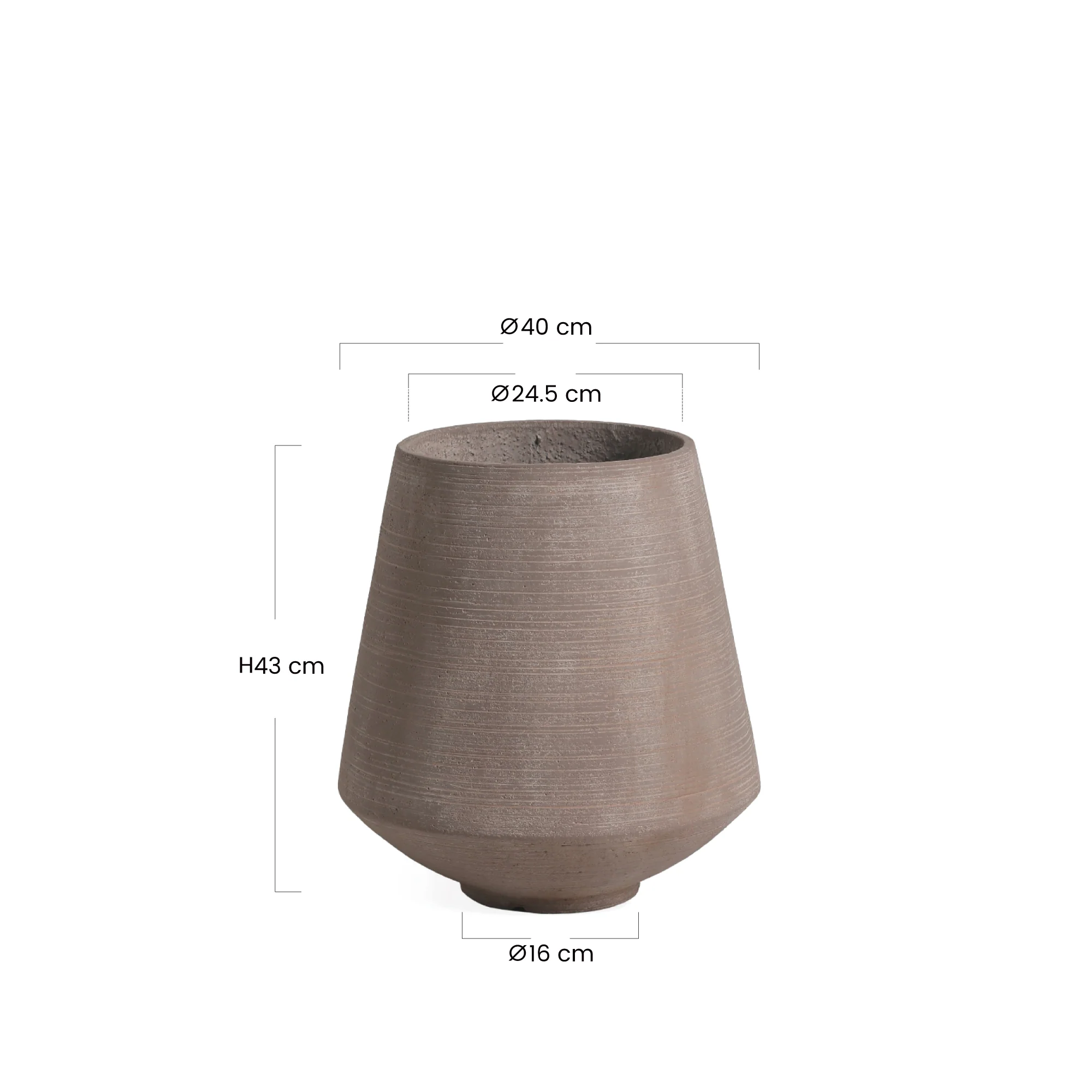 Cache-Pot Zen conique 43 cm - Image 12