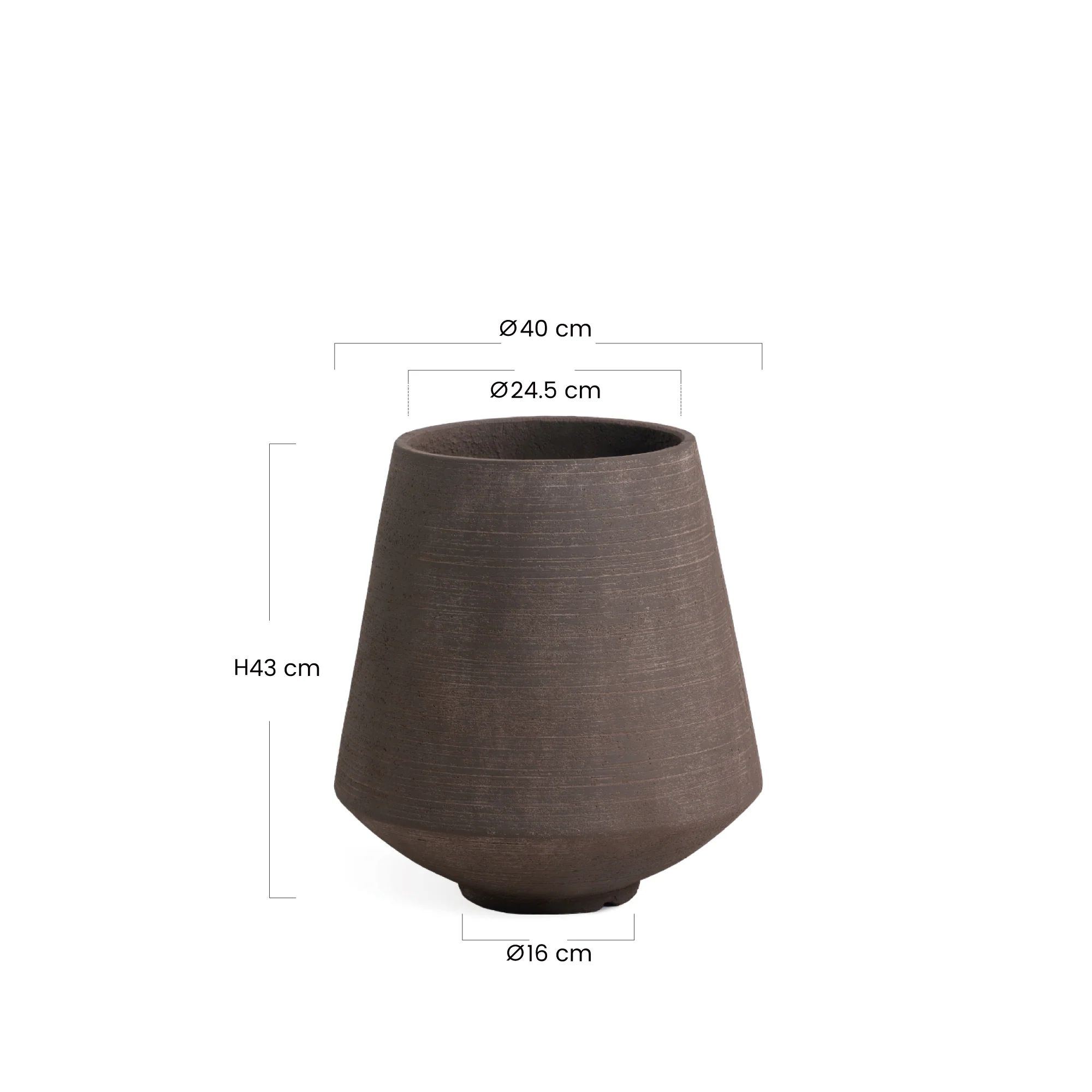 Cache-Pot Zen conique 43 cm - Image 6