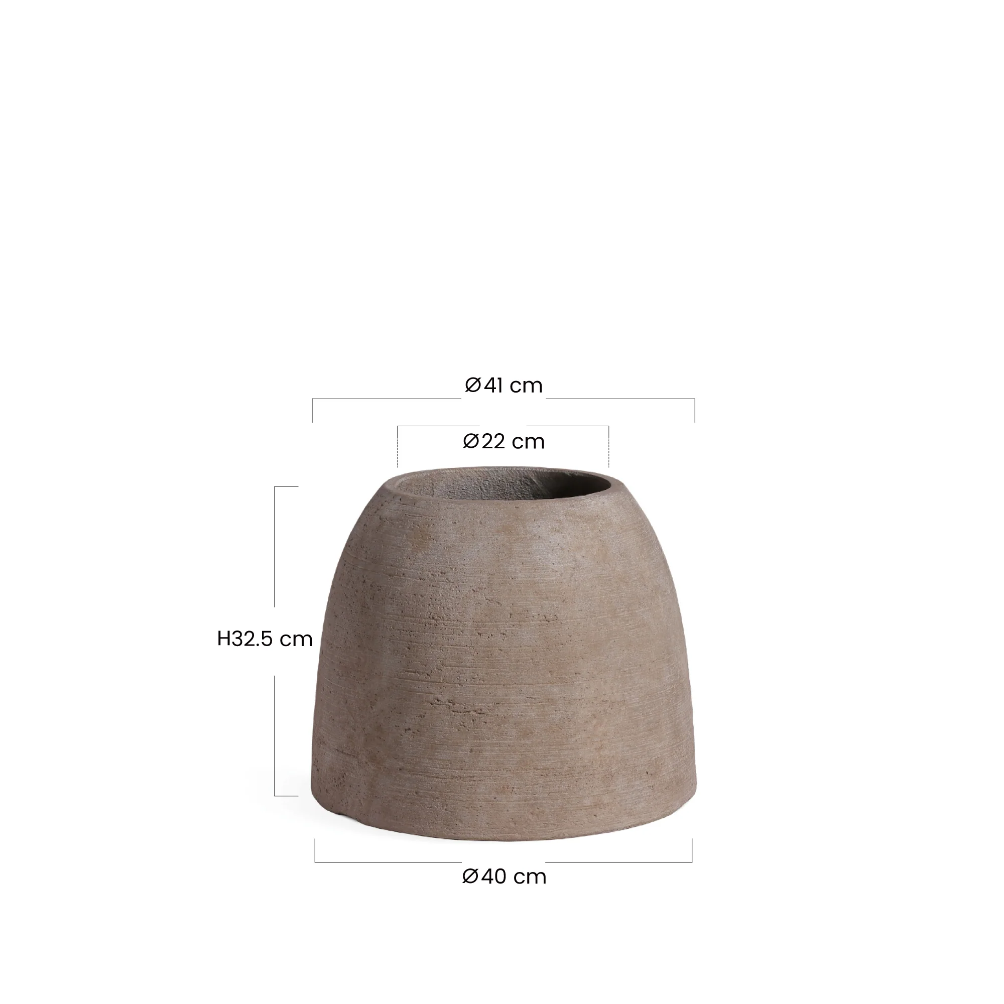 Cache-Pot Zen arrondi 33 cm - Image 6