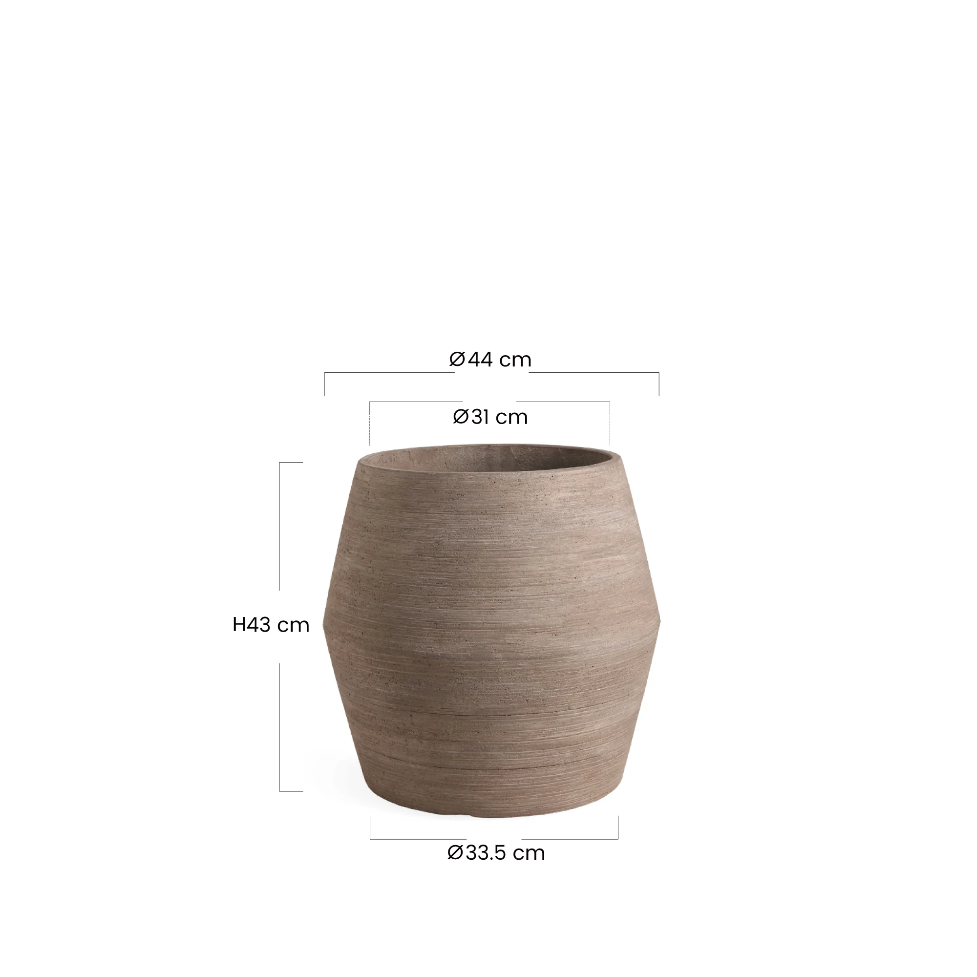 Cache-Pot Zen bombé 43 cm - Image 12
