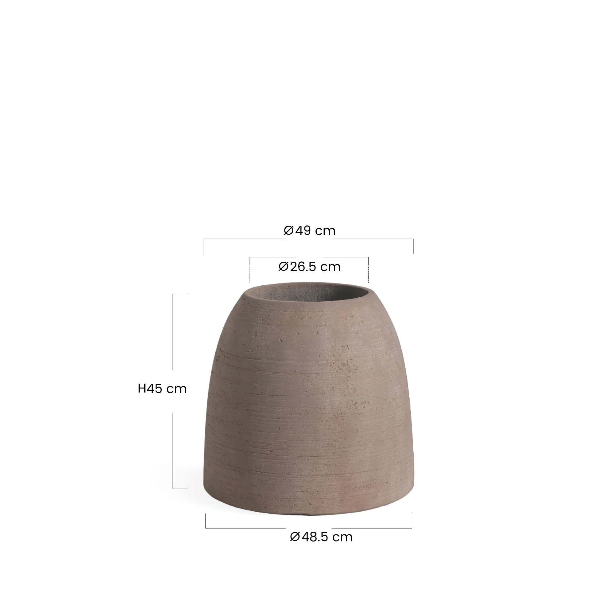 Cache-Pot Zen arrondi 45 cm - Image 6