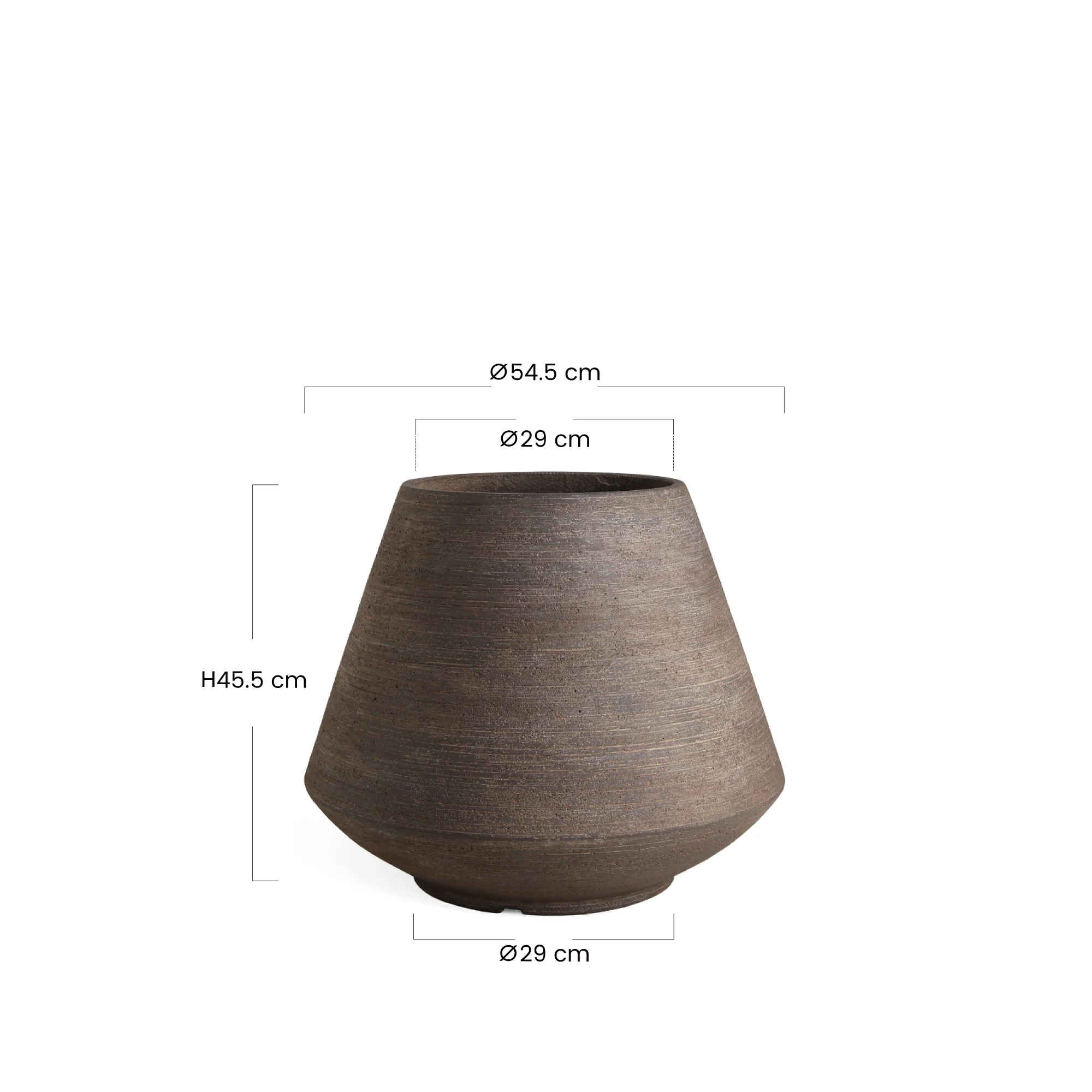 Cache-Pot Zen conique 46 cm - Image 6