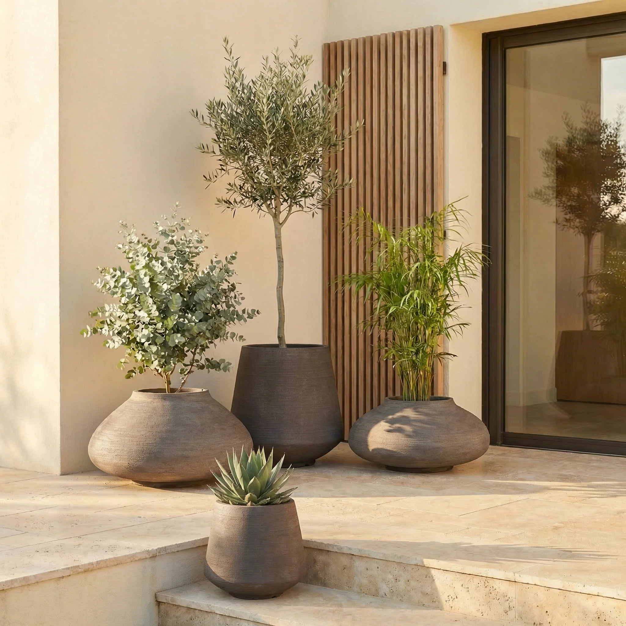 Cache-Pot Zen conique 40 cm - Image 3
