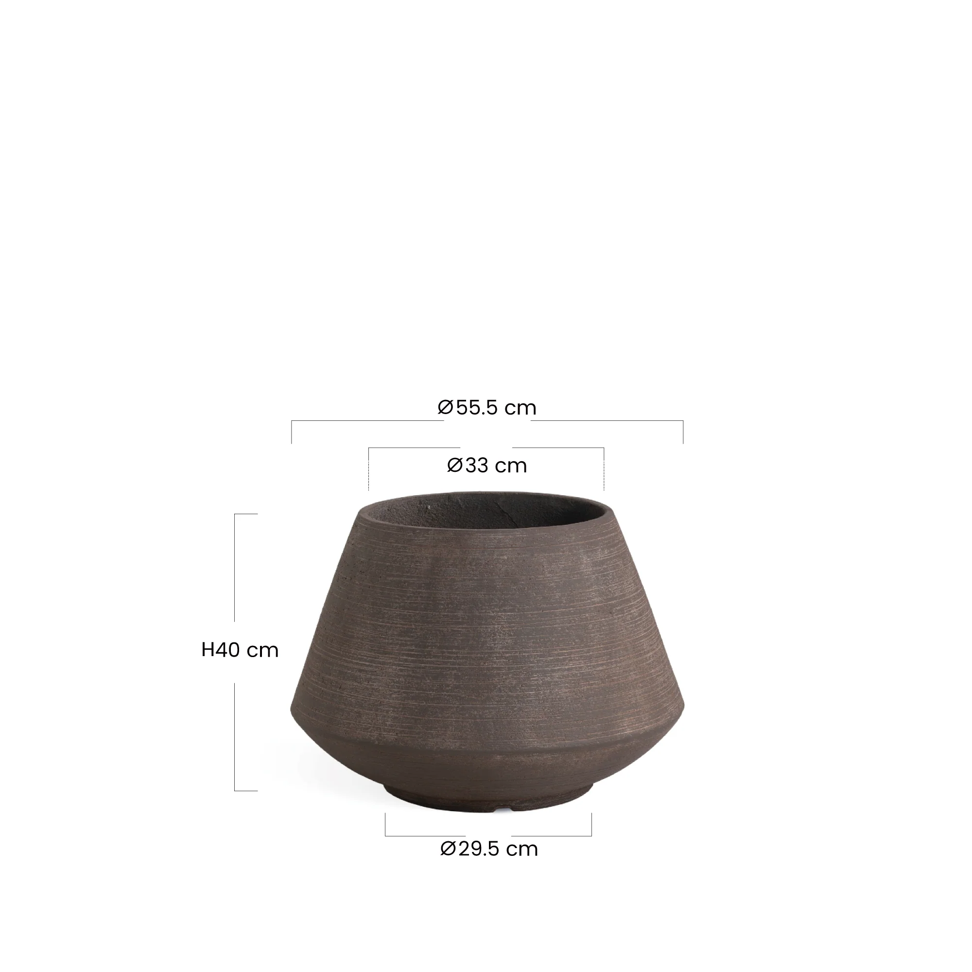 Cache-Pot Zen conique 40 cm - Image 6