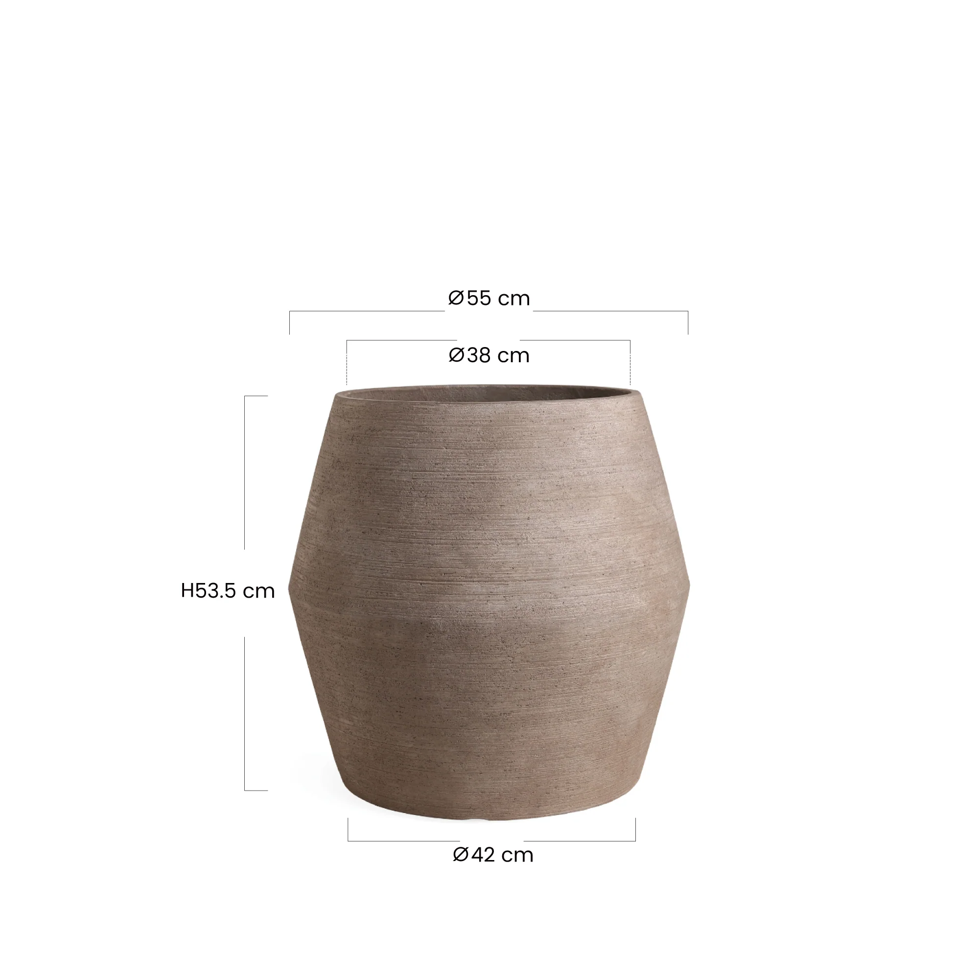 Cache-Pot Zen bombé 54 cm - Image 12