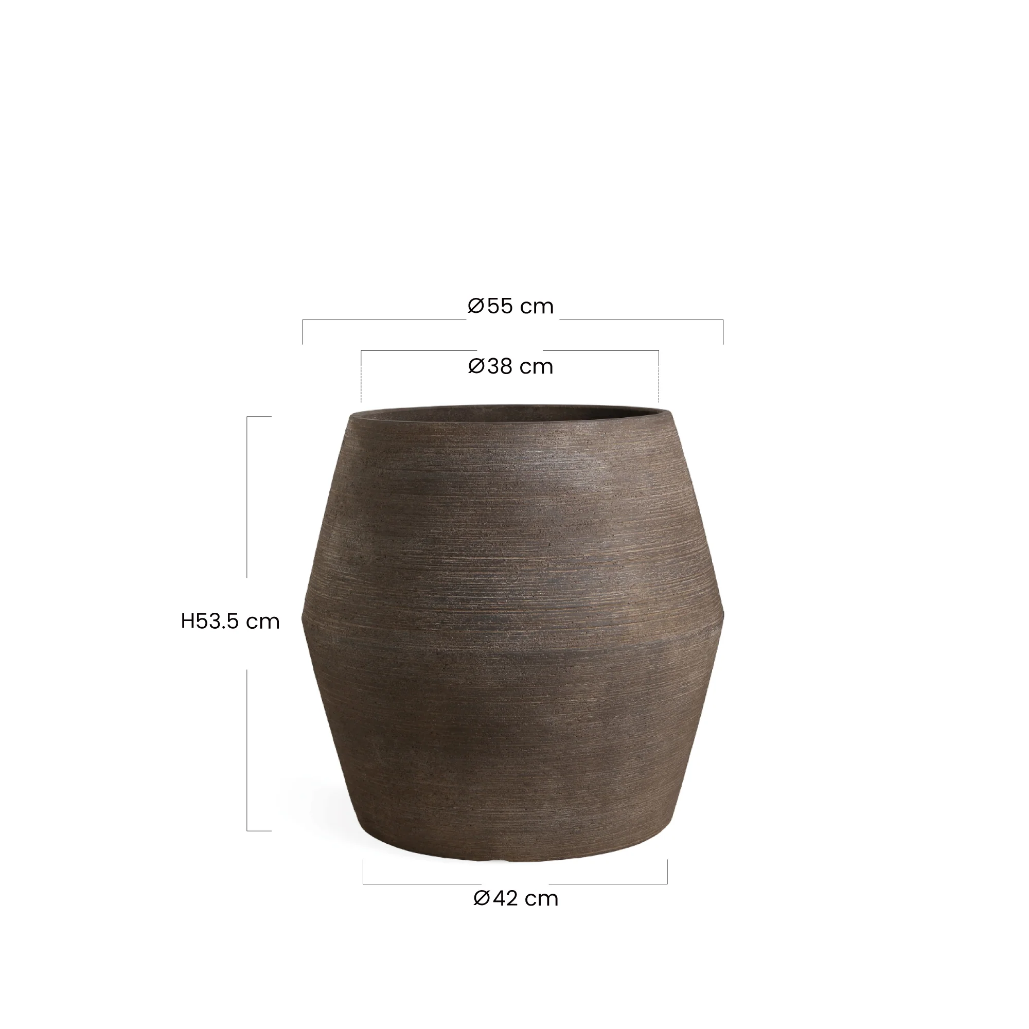 Cache-Pot Zen bombé 54 cm - Image 6