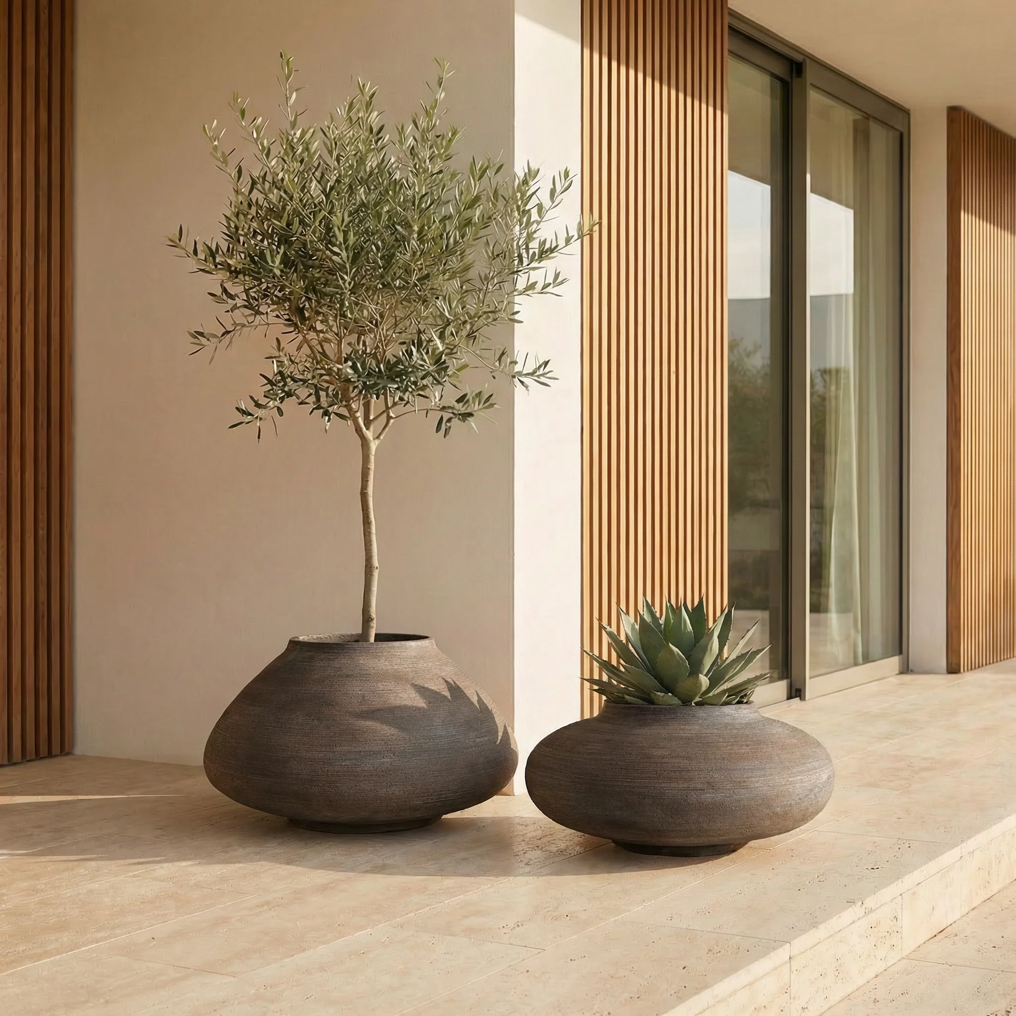 Cache-Pot Zen évasé 37 cm - Image 2