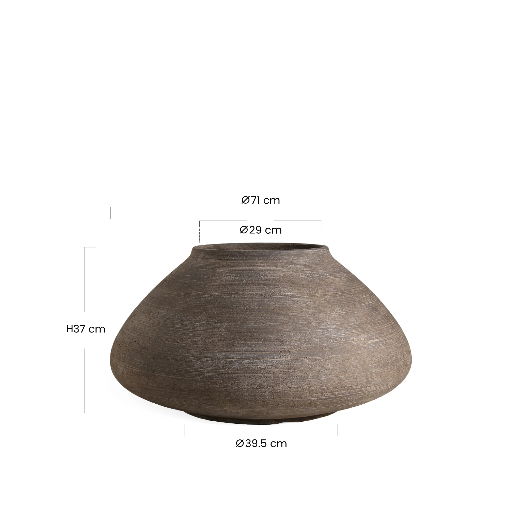 Cache-Pot Zen évasé 37 cm - Image 6