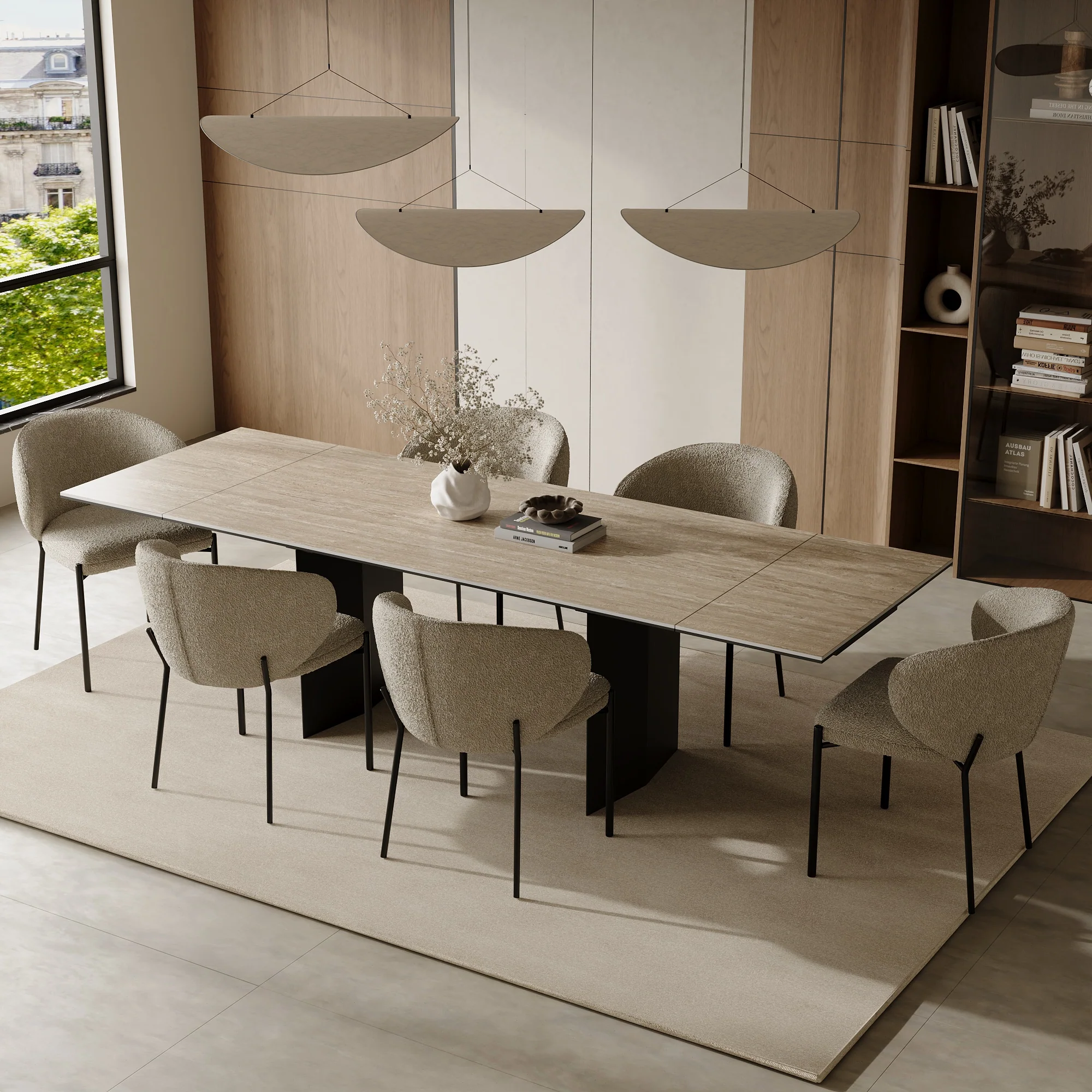 Table à manger extensible Rose - Image 3