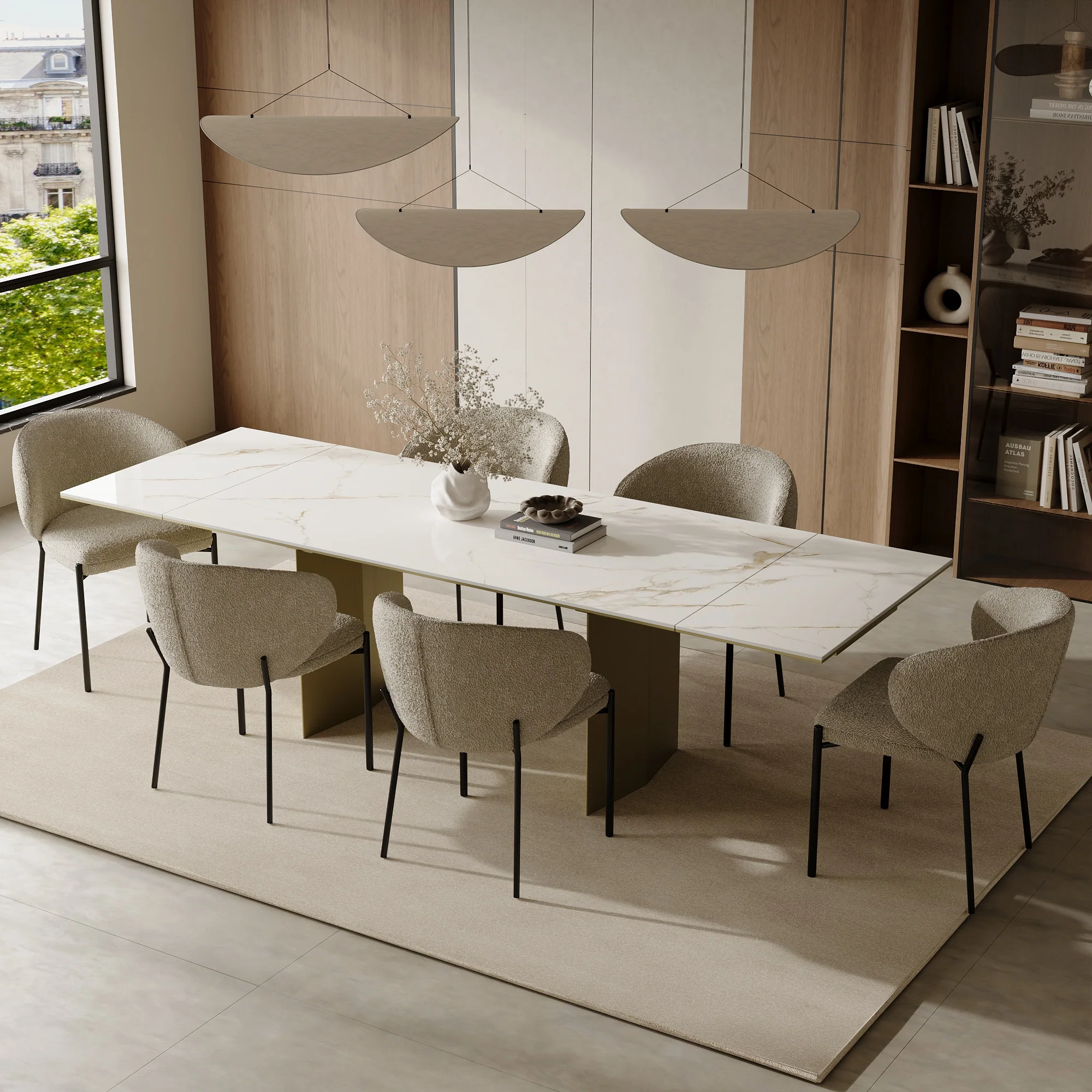 Table à manger extensible Rose - Image 3
