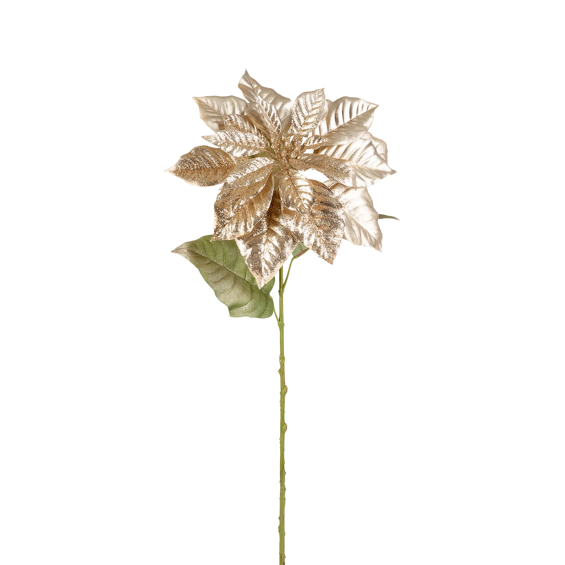 Tige de Poinsettia Pailletée