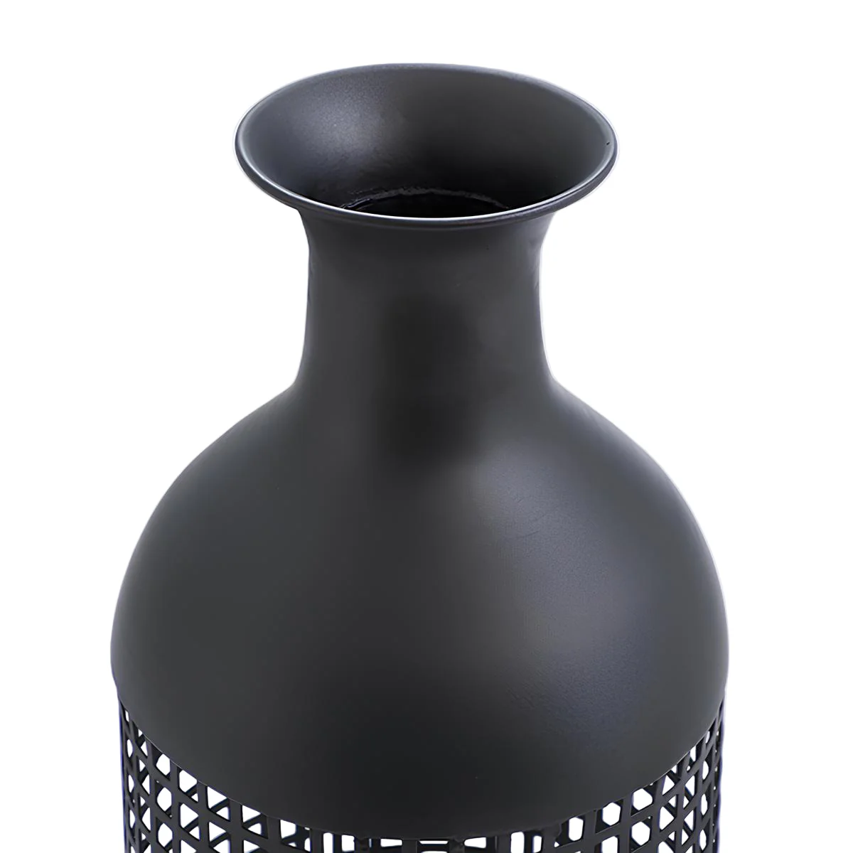 Vase en métal noir Maze 61cm - Image 3