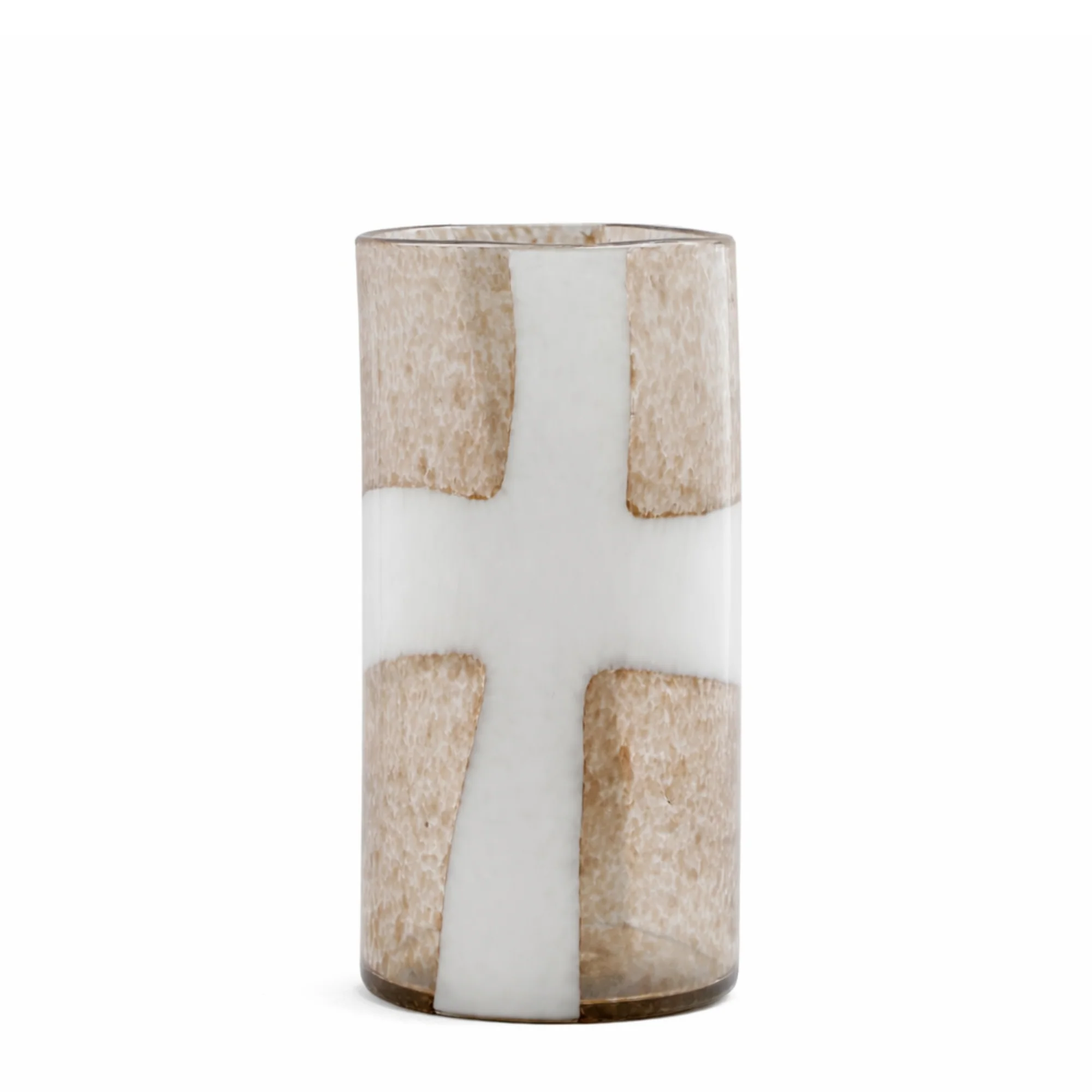 Vase en verre soufflé moucheté Mirage 39 cm